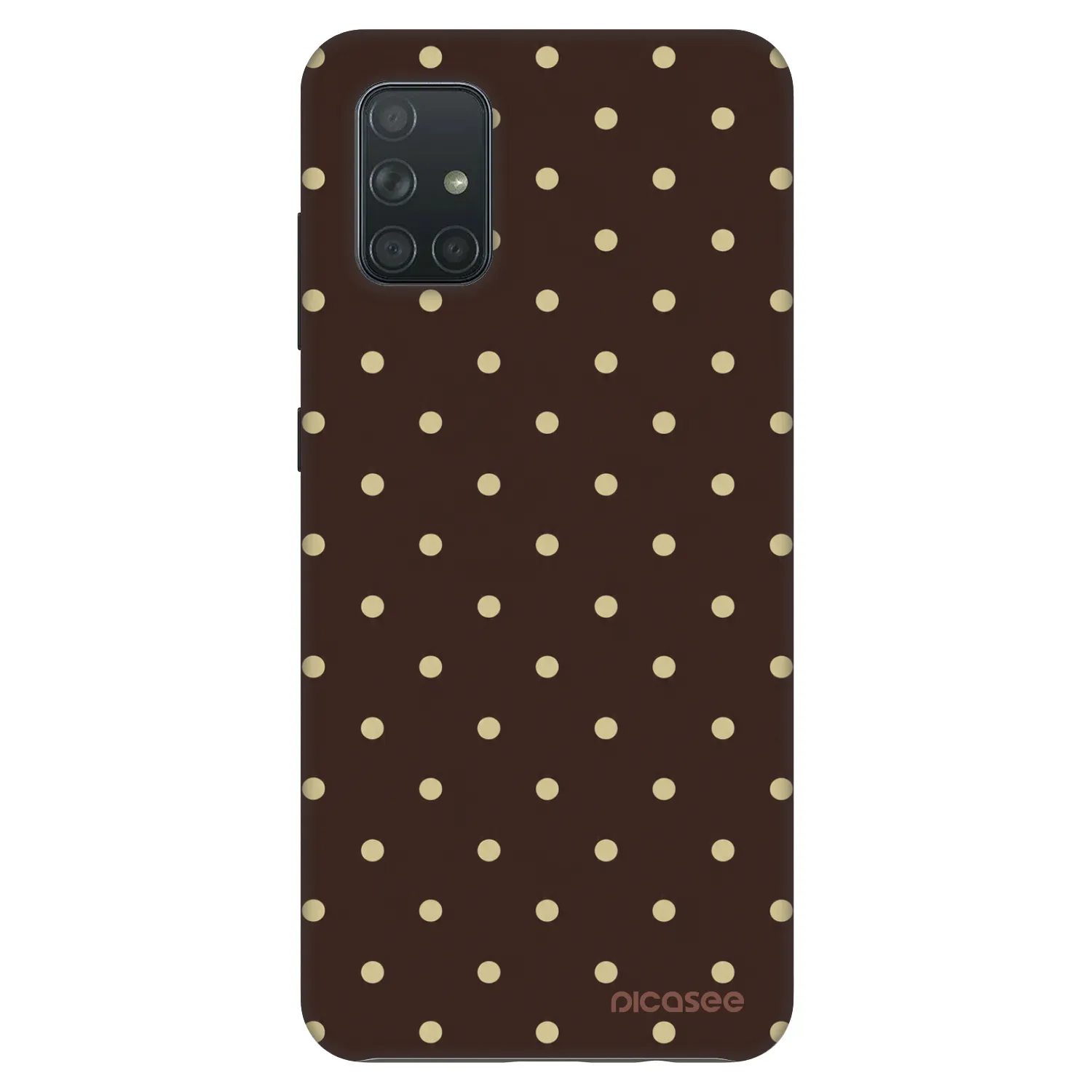 Picasee Fashion Case για Samsung Galaxy A71 A715F - Vanilla Dots & Chocolate