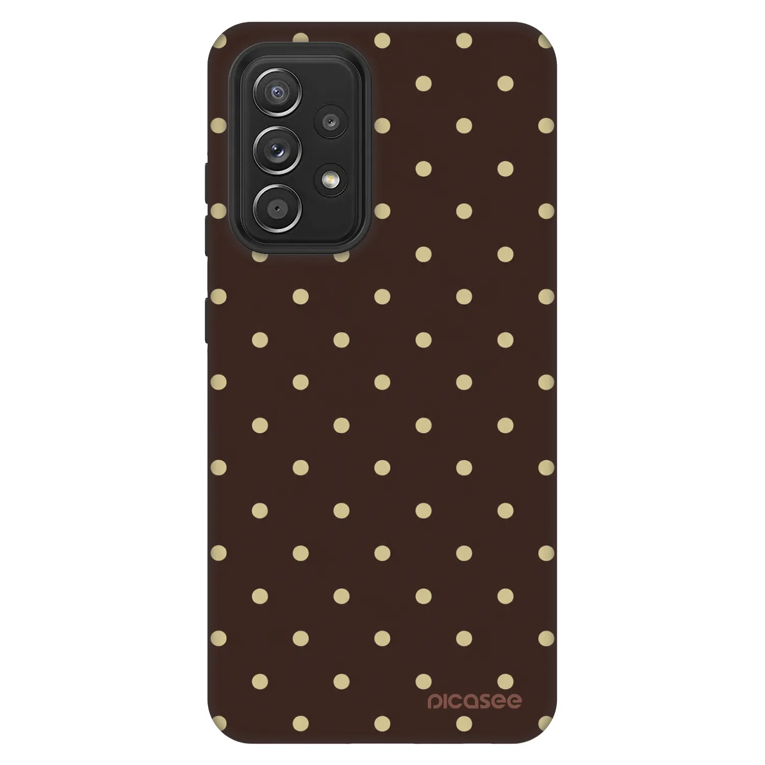 Picasee Fashion Case για Samsung Galaxy A52 5G A525F - Vanilla Dots & Chocolate