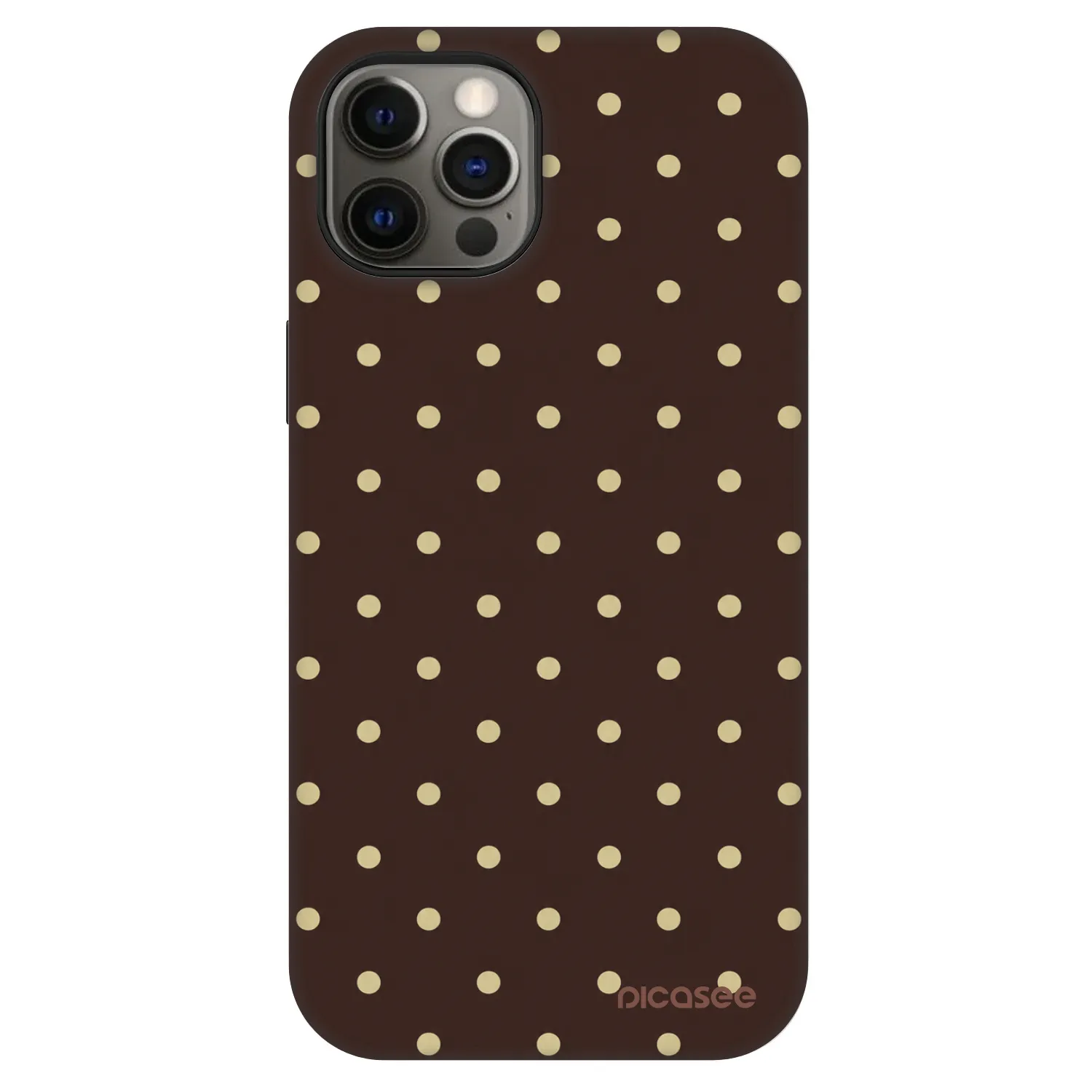 Picasee Fashion Case MagSafe για Apple iPhone 12 - Vanilla Dots & Chocolate