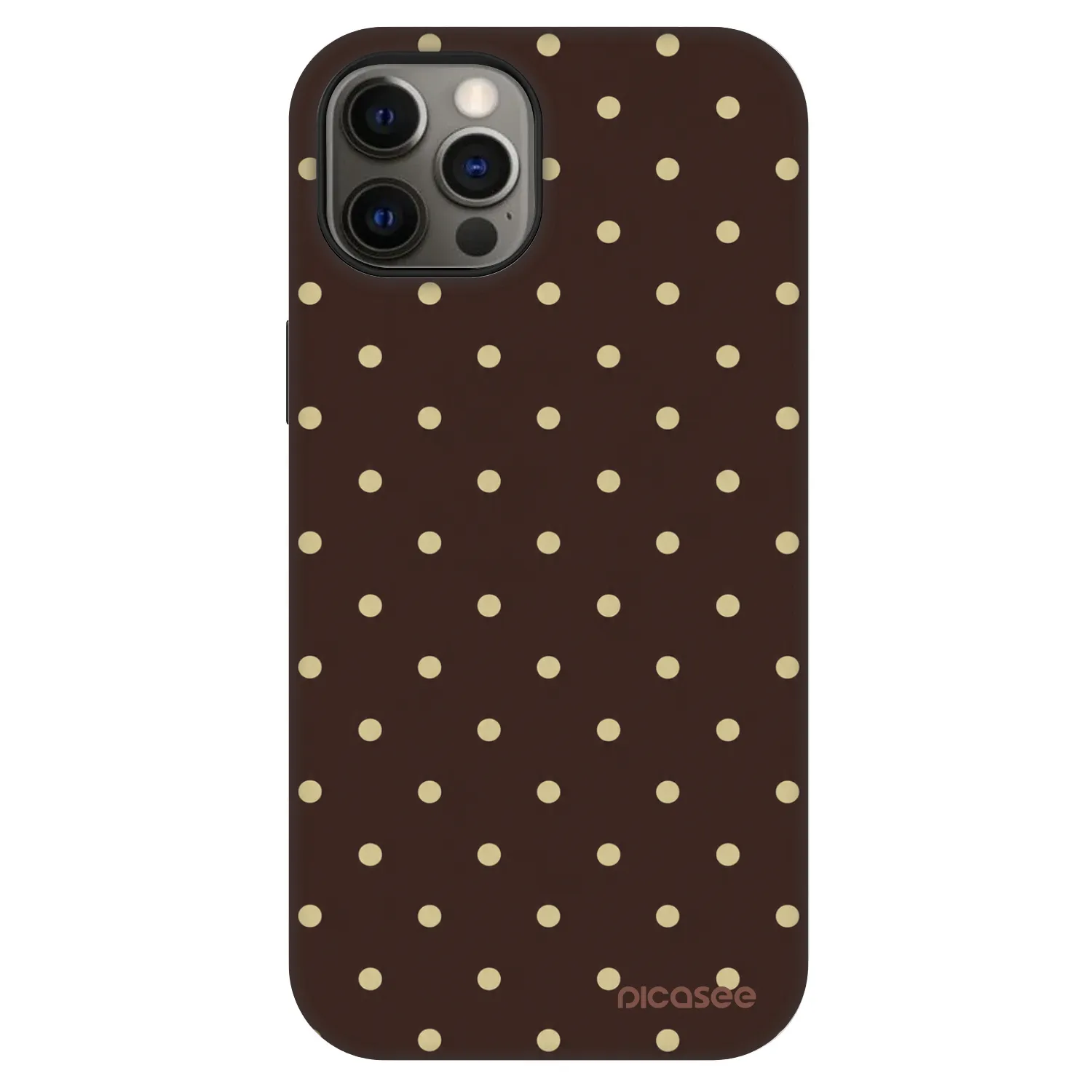 Picasee Fashion Case MagSafe για Apple iPhone 12 Pro - Vanilla Dots & Chocolate
