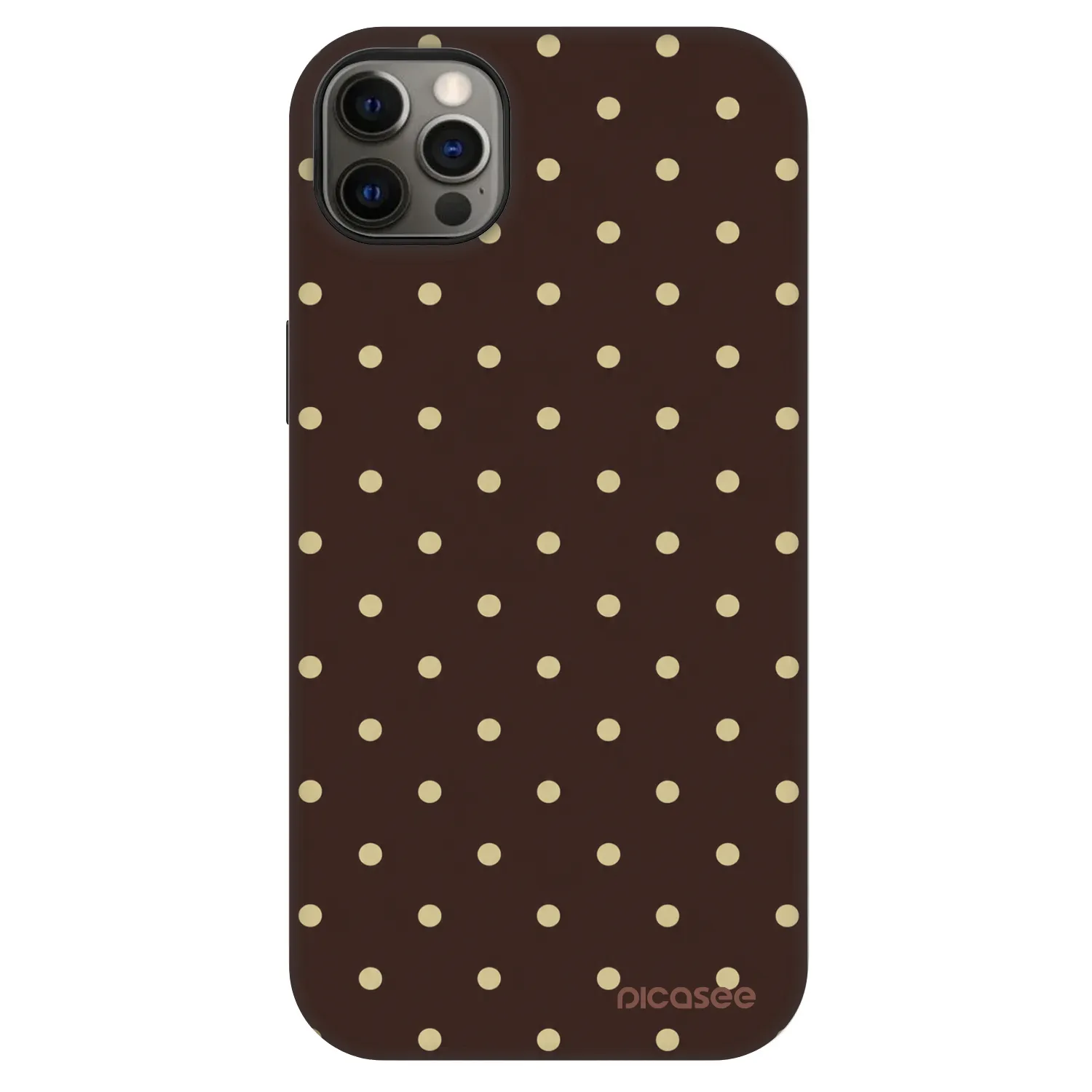Picasee Fashion Case MagSafe για Apple iPhone 12 Pro Max - Vanilla Dots & Chocolate