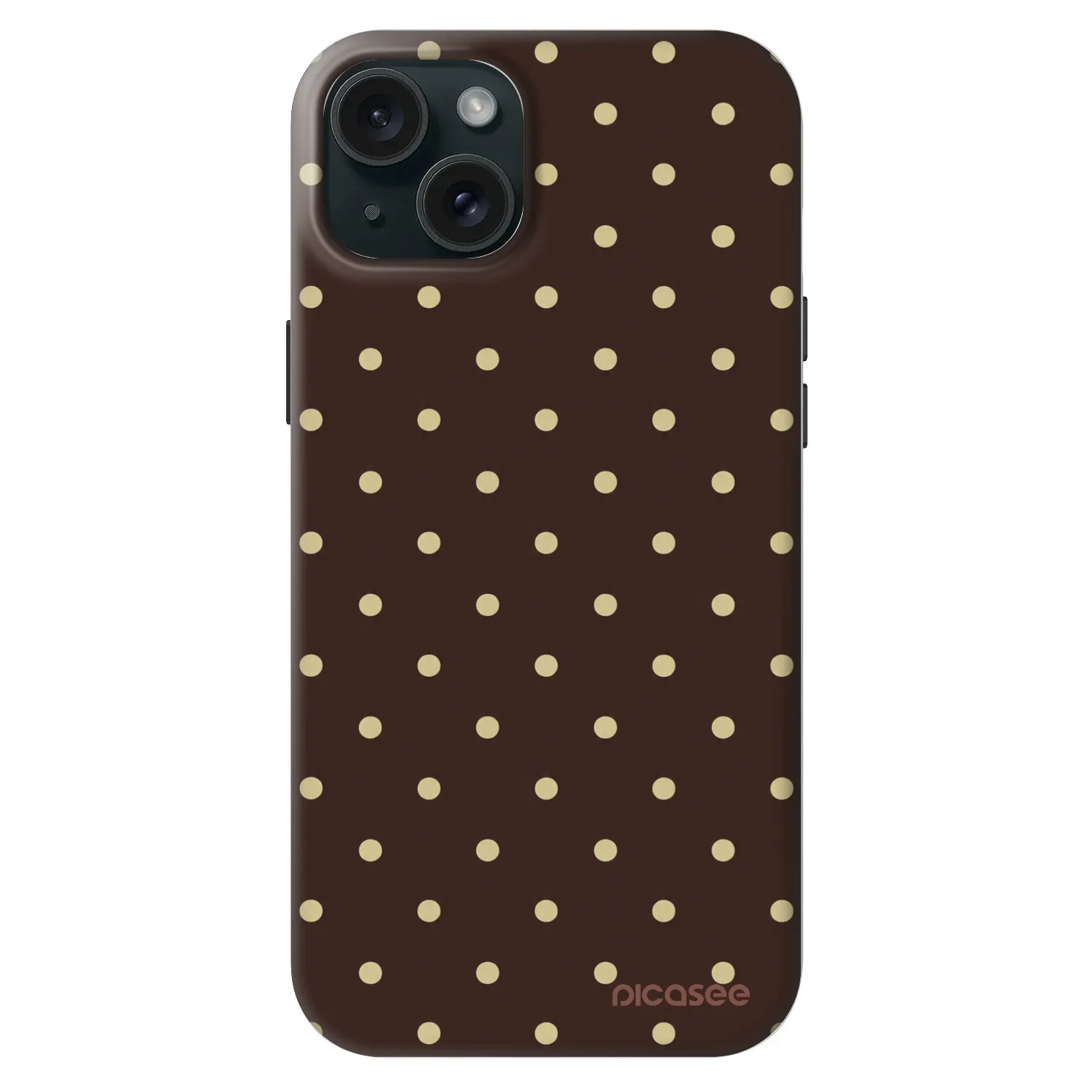 Picasee Fashion Case MagSafe για Apple iPhone 15 Plus - Vanilla Dots & Chocolate