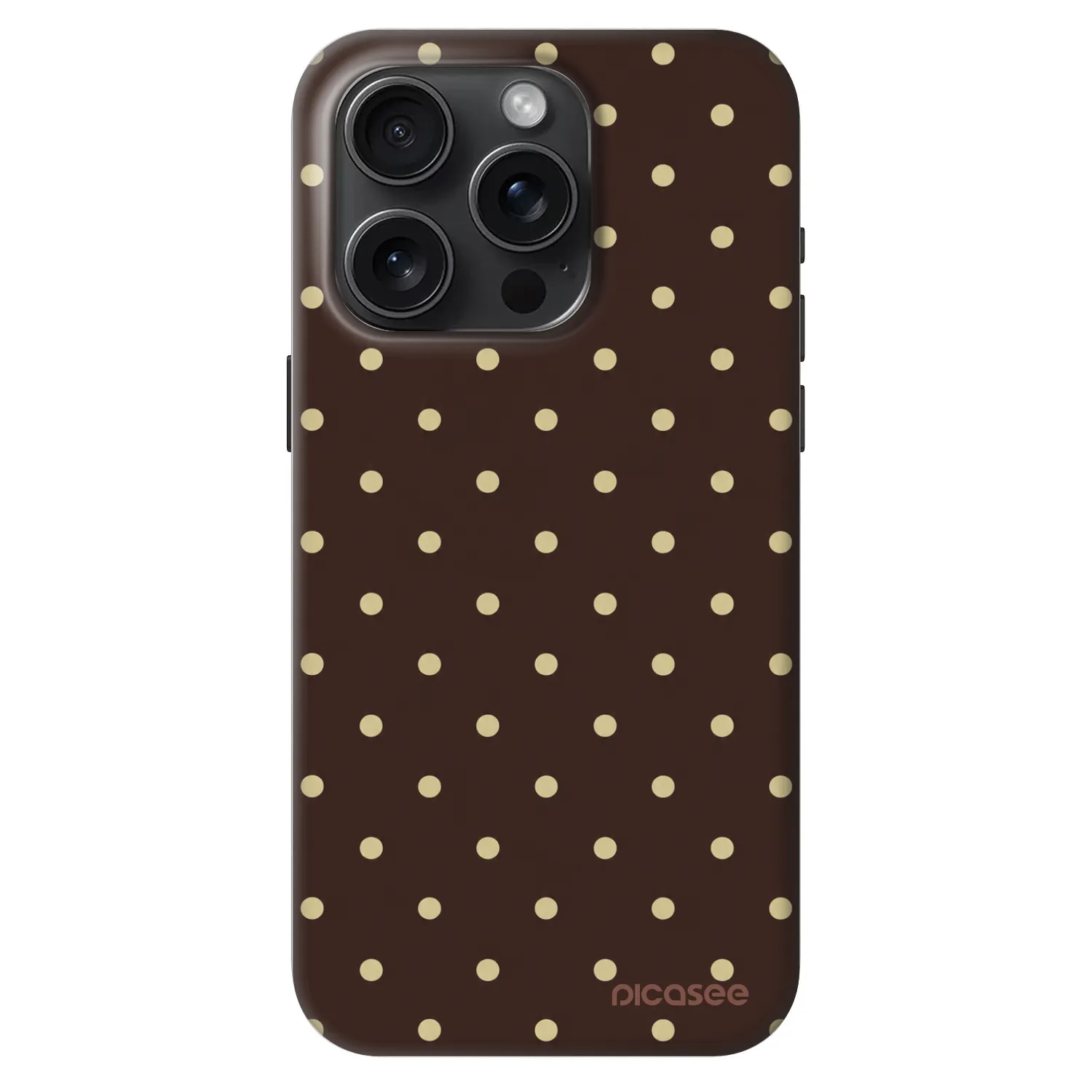 Picasee Fashion Case MagSafe για Apple iPhone 15 Pro - Vanilla Dots & Chocolate