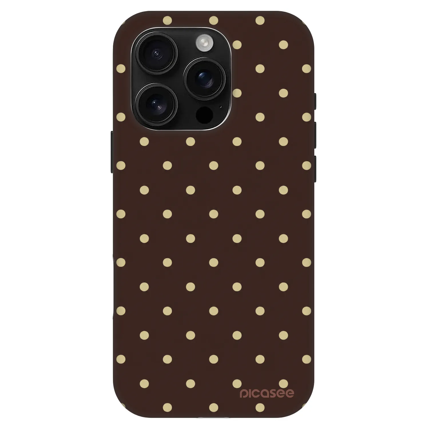 Picasee Fashion Case MagSafe για Apple iPhone 16 Pro - Vanilla Dots & Chocolate