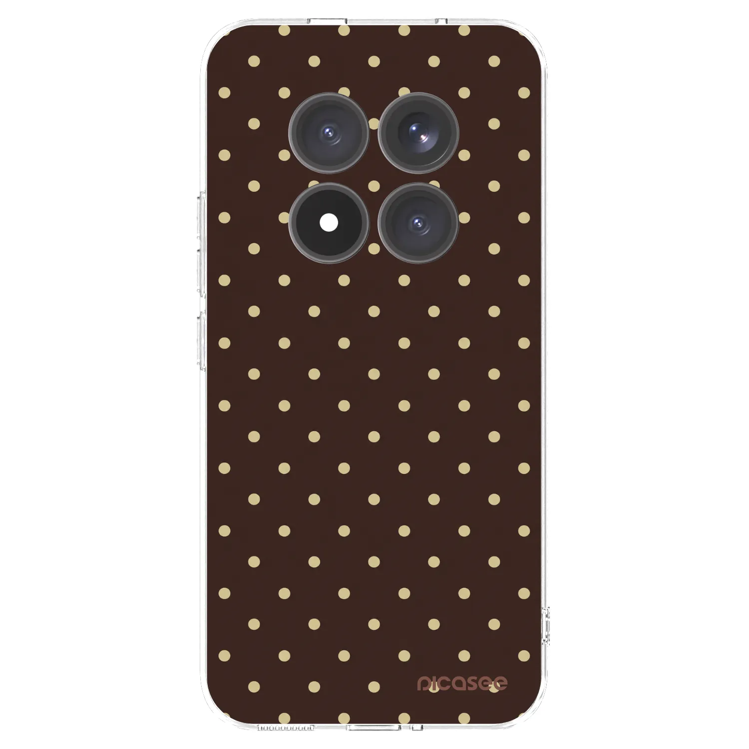 Picasee διαφανής θήκη σιλικόνης Xiaomi Redmi Note 15 Pro+ - Vanilla Dots & Chocolate