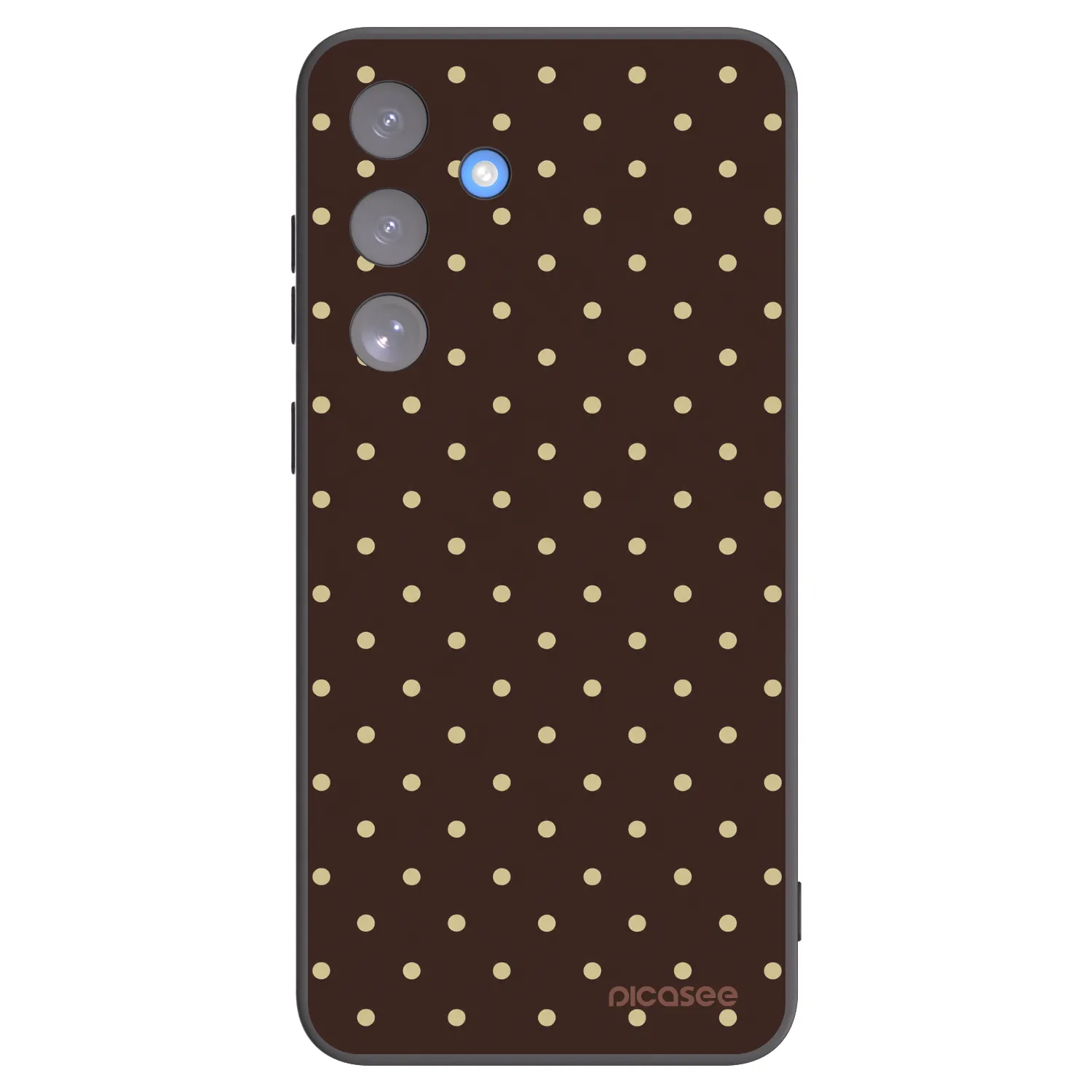 Picasee Μαύρη θήκη σιλικόνης για Samsung Galaxy S25 FE 5G - Vanilla Dots & Chocolate