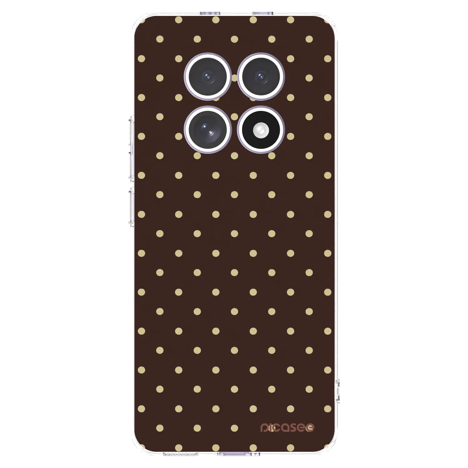 Picasee διαφανής θήκη σιλικόνης Xiaomi Redmi Note 15 4G - Vanilla Dots & Chocolate