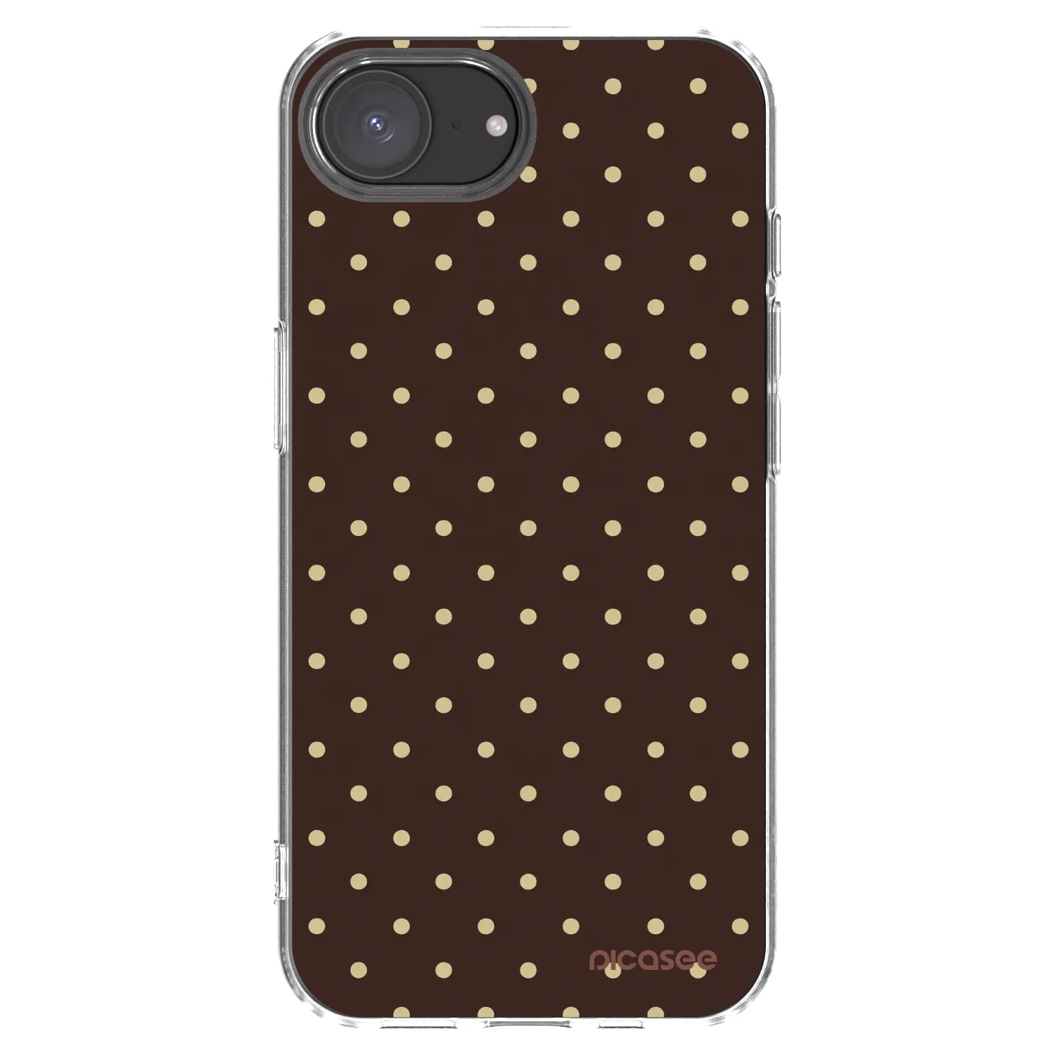 Picasee διαφανής θήκη σιλικόνης Apple iPhone 17e - Vanilla Dots & Chocolate