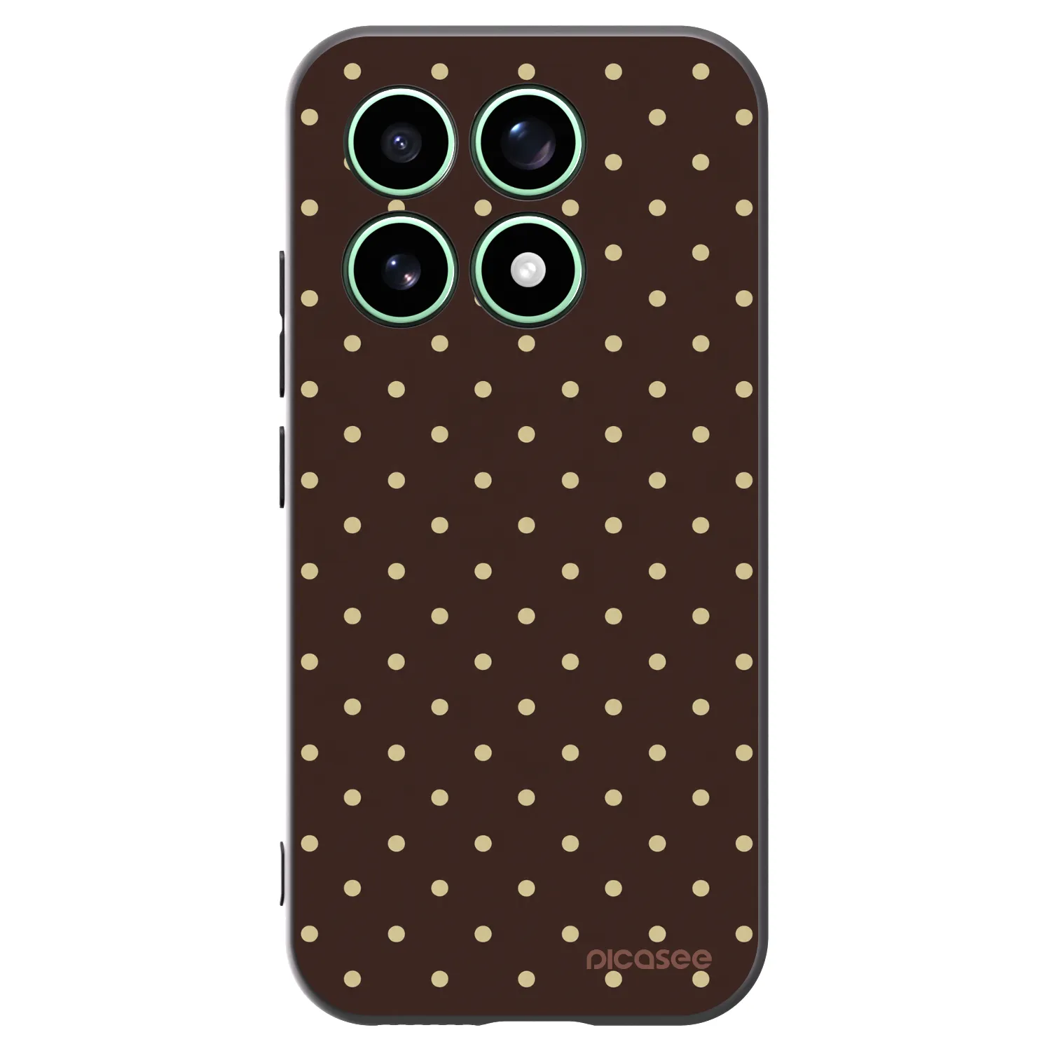Picasee Μαύρη θήκη σιλικόνης για Xiaomi 17 - Vanilla Dots & Chocolate