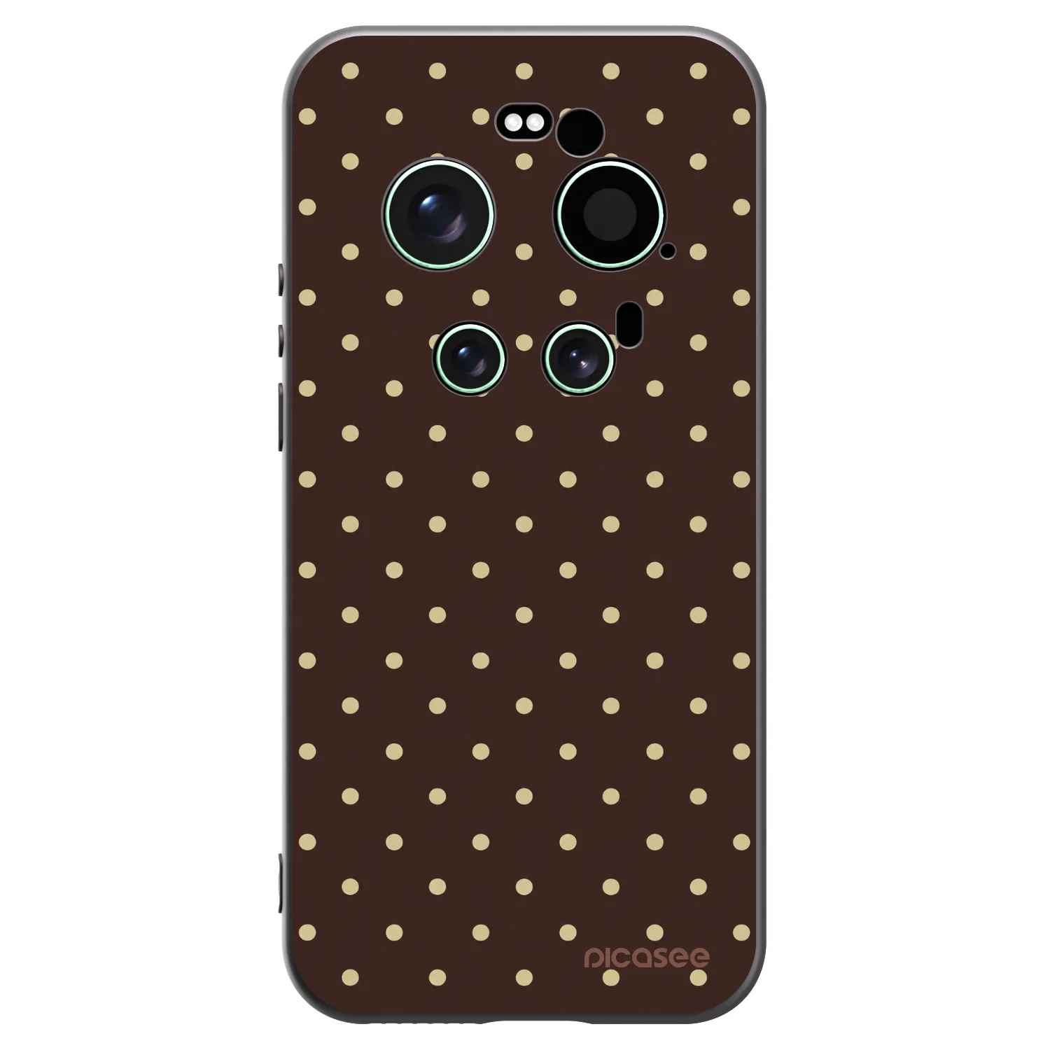 Picasee Μαύρη θήκη σιλικόνης για Xiaomi 17 Ultra - Vanilla Dots & Chocolate