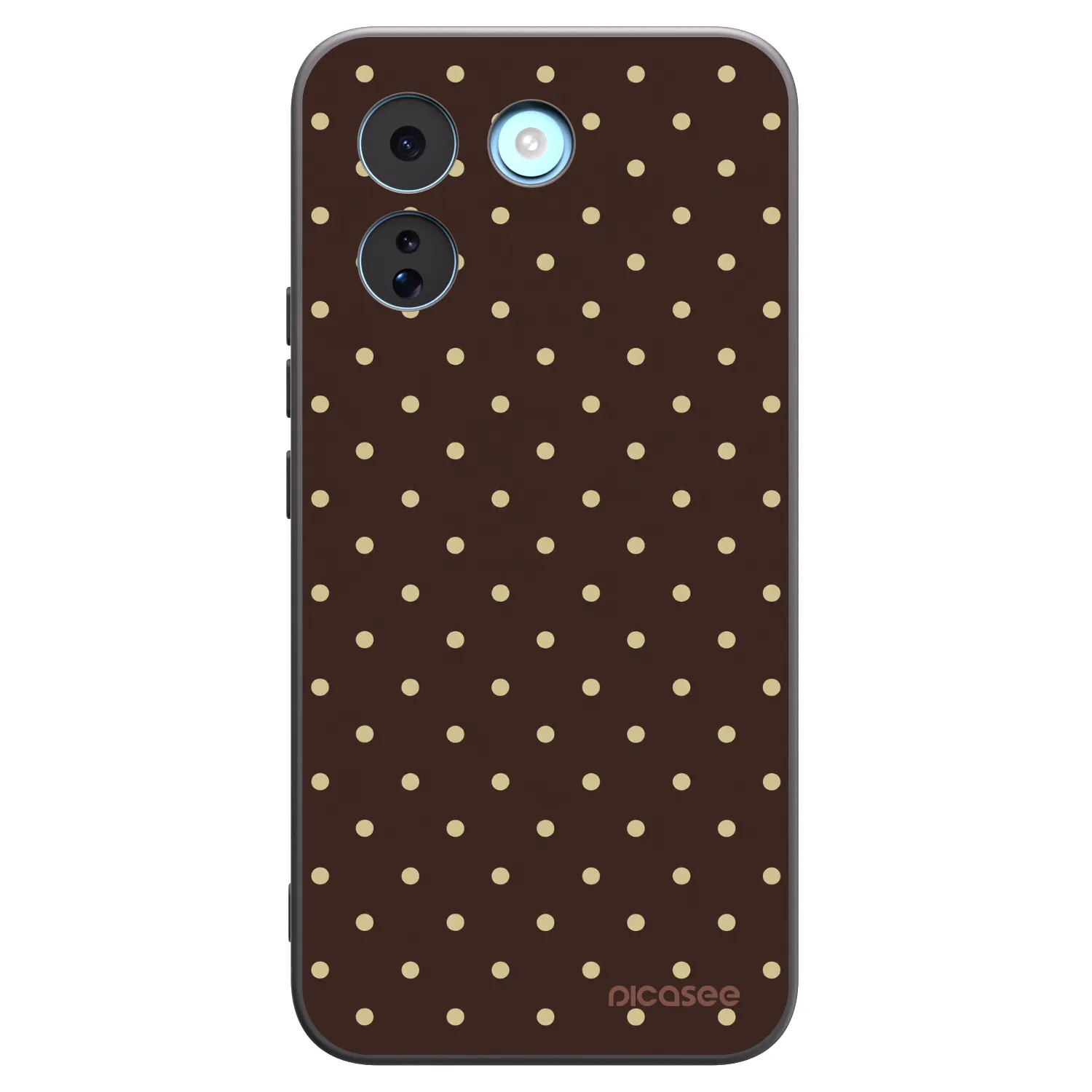 Picasee Μαύρη θήκη σιλικόνης για Xiaomi Redmi Note 17 Pro MAX 5G - Vanilla Dots & Chocolate