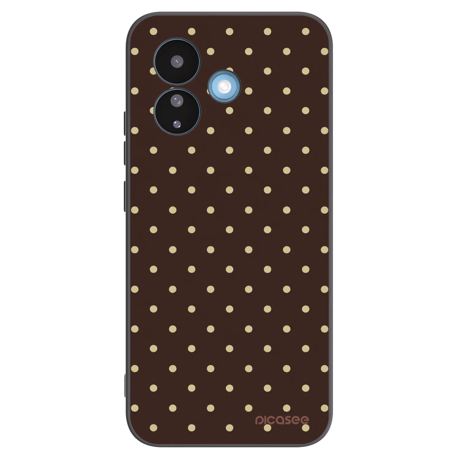 Picasee Μαύρη θήκη σιλικόνης για Xiaomi Redmi Note 17 Pro 5G - Vanilla Dots & Chocolate
