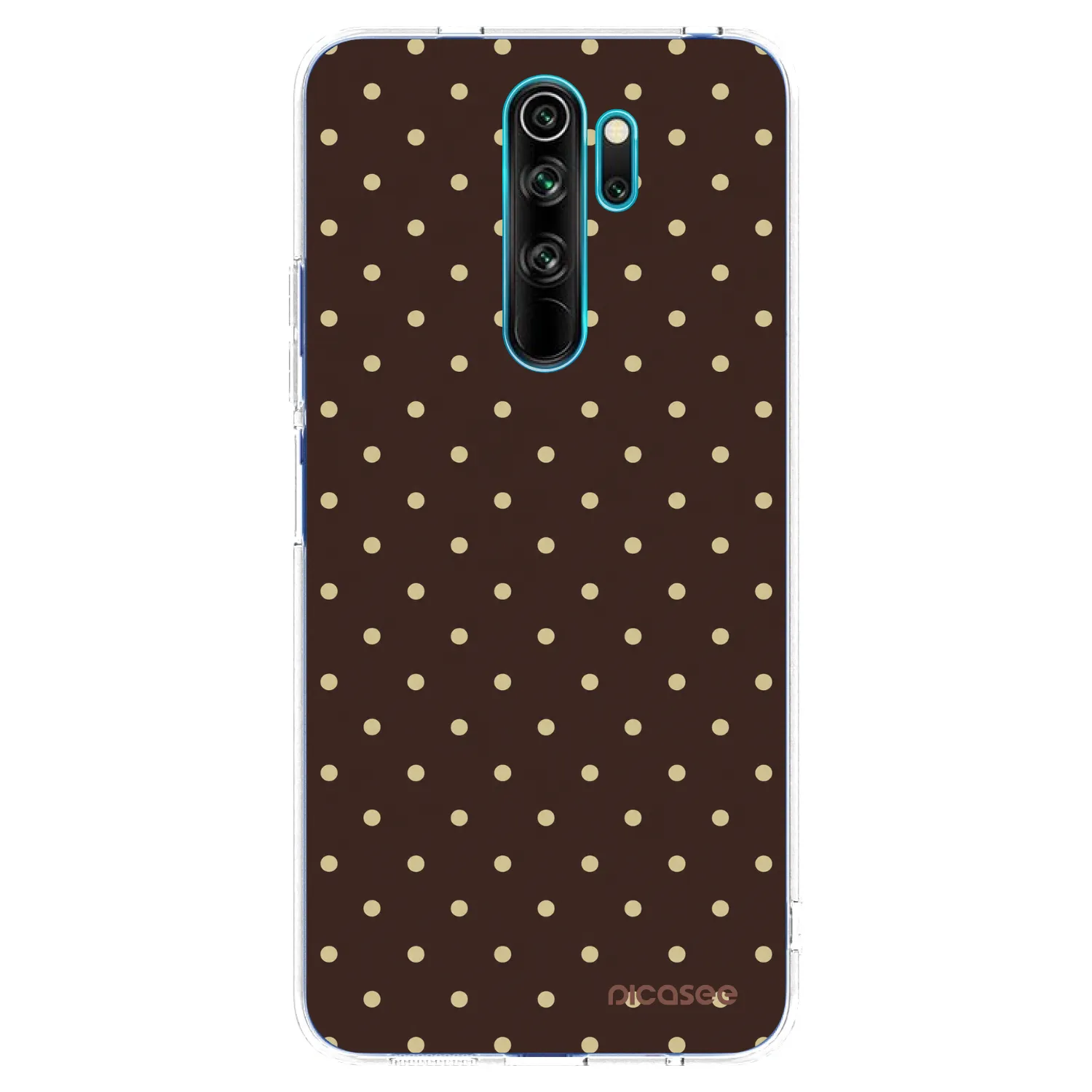 Picasee διαφανής θήκη σιλικόνης Xiaomi Redmi Note 8 Pro - Vanilla Dots & Chocolate