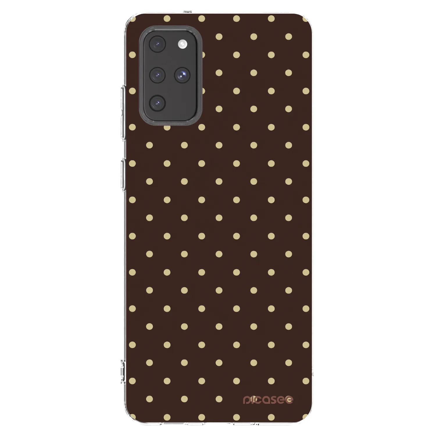 Picasee διαφανής θήκη σιλικόνης Samsung Galaxy S20+ G985F - Vanilla Dots & Chocolate