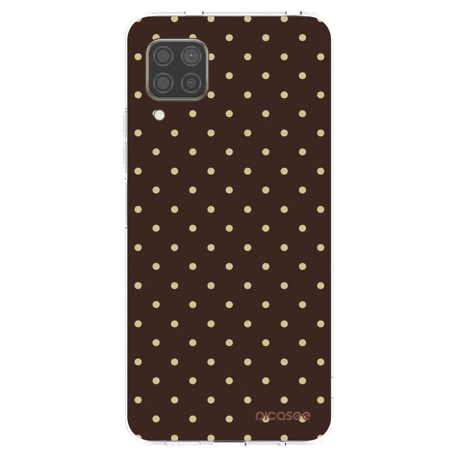 Picasee διαφανής θήκη σιλικόνης Huawei P40 Lite - Vanilla Dots & Chocolate