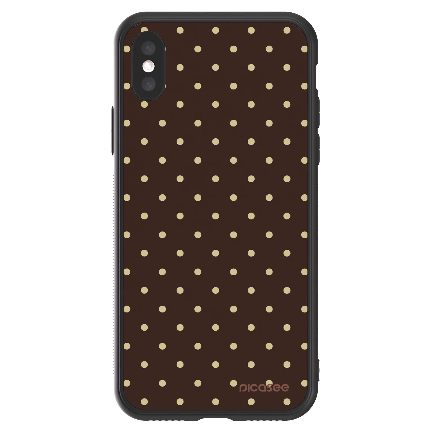 Picasee ULTIMATE CASE για Apple iPhone X/XS - Vanilla Dots & Chocolate