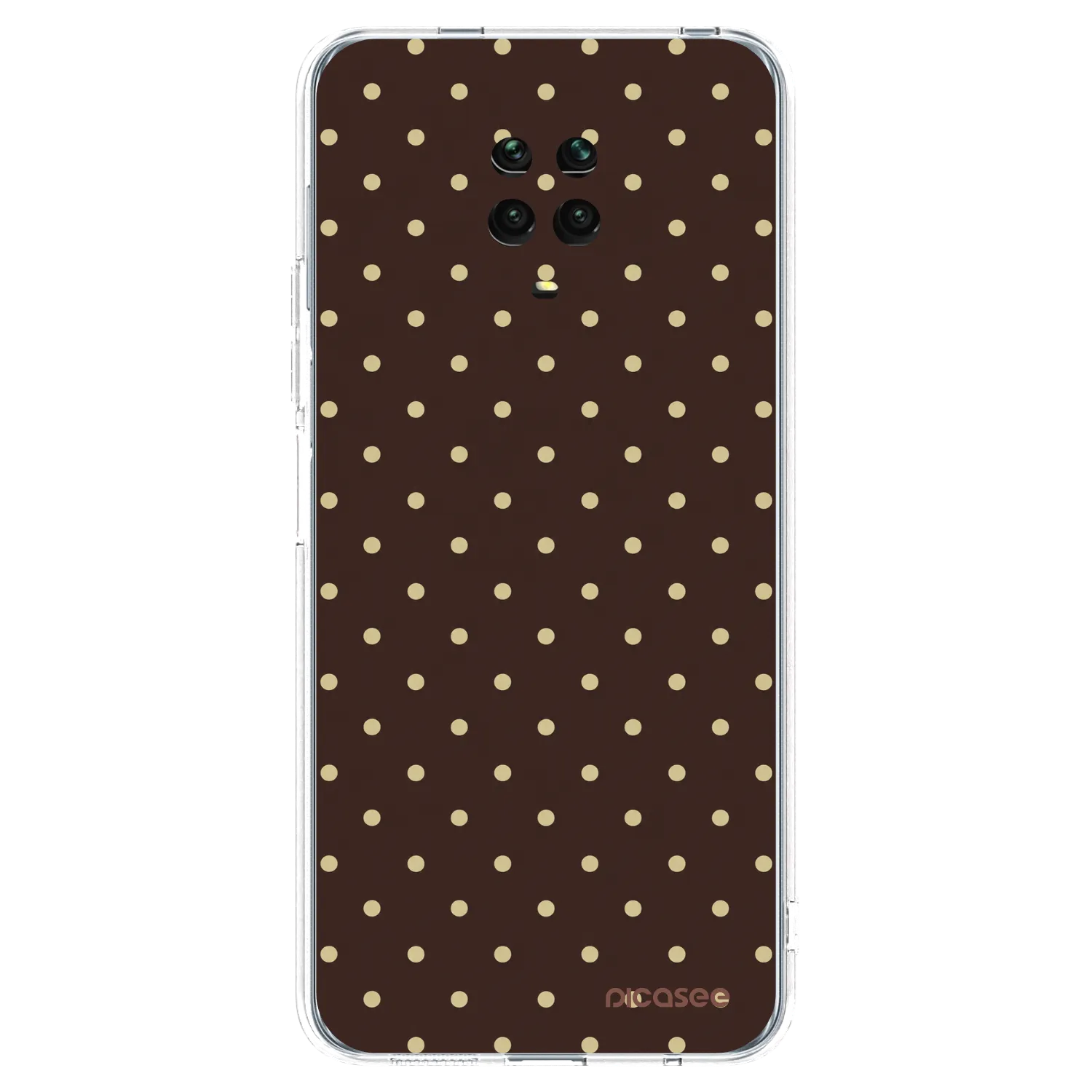 Picasee διαφανής θήκη σιλικόνης Xiaomi Redmi Note 9 Pro - Vanilla Dots & Chocolate