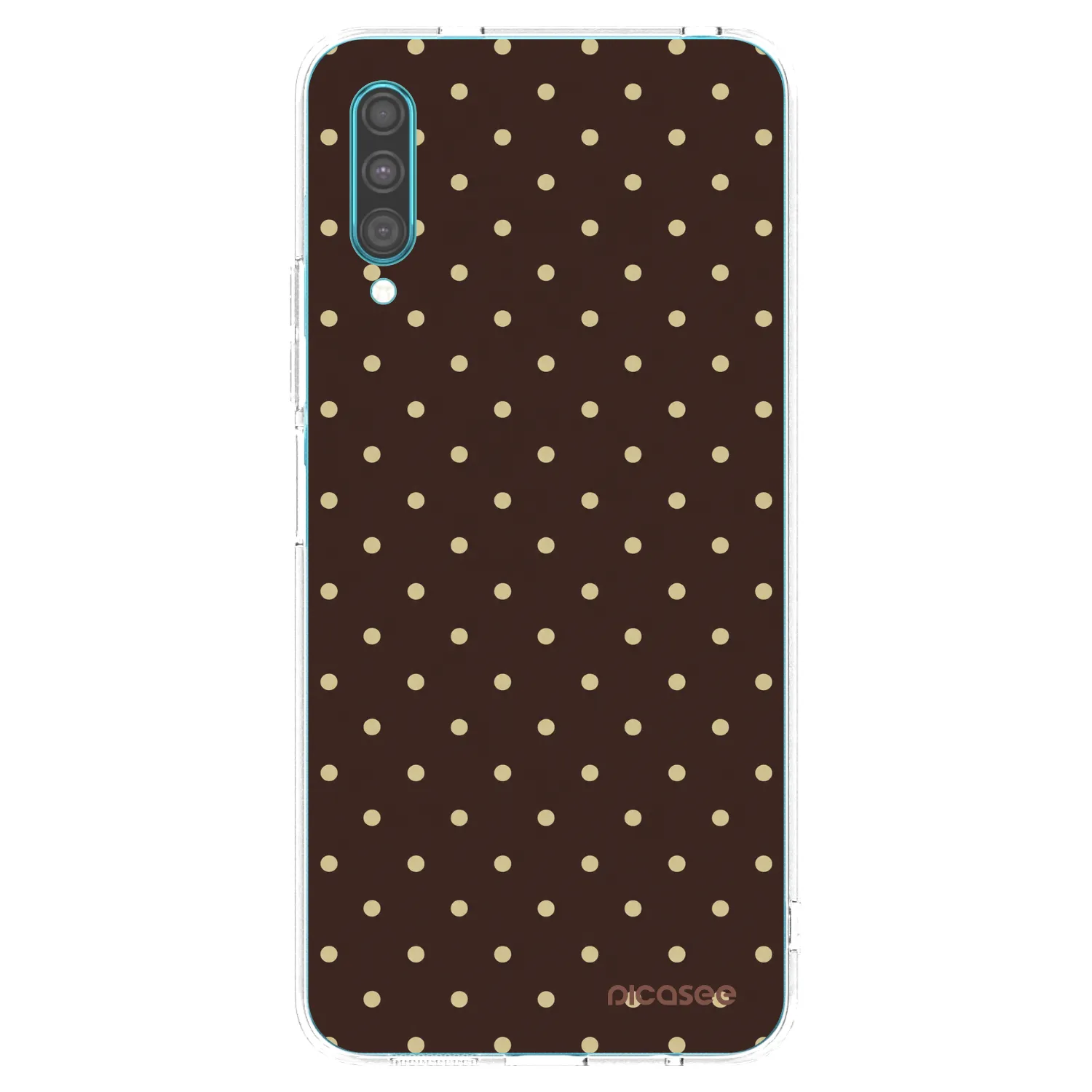 Picasee διαφανής θήκη σιλικόνης Samsung Galaxy A30s A307F - Vanilla Dots & Chocolate
