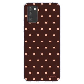Θήκη για Samsung Galaxy A03s A037G - Peach Dots & Chocolate