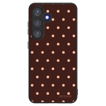 Picasee ULTIMATE CASE για Samsung Galaxy S25 5G - Peach Dots & Chocolate