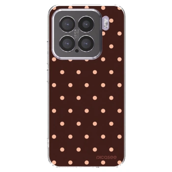 Picasee διαφανής θήκη σιλικόνης Xiaomi 15 - Peach Dots & Chocolate