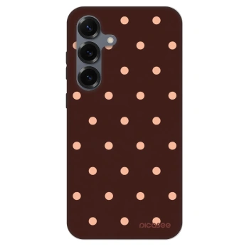 Θήκη για Samsung Galaxy S25 5G - Peach Dots & Chocolate