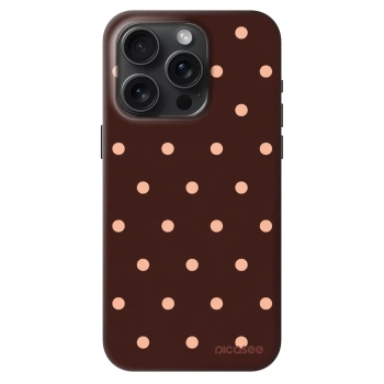 Θήκη για Apple iPhone 15 Pro - Peach Dots & Chocolate