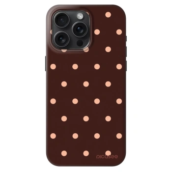 Θήκη για Apple iPhone 15 Pro Max - Peach Dots & Chocolate