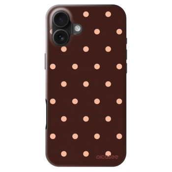 Θήκη για Apple iPhone 16 Plus - Peach Dots & Chocolate