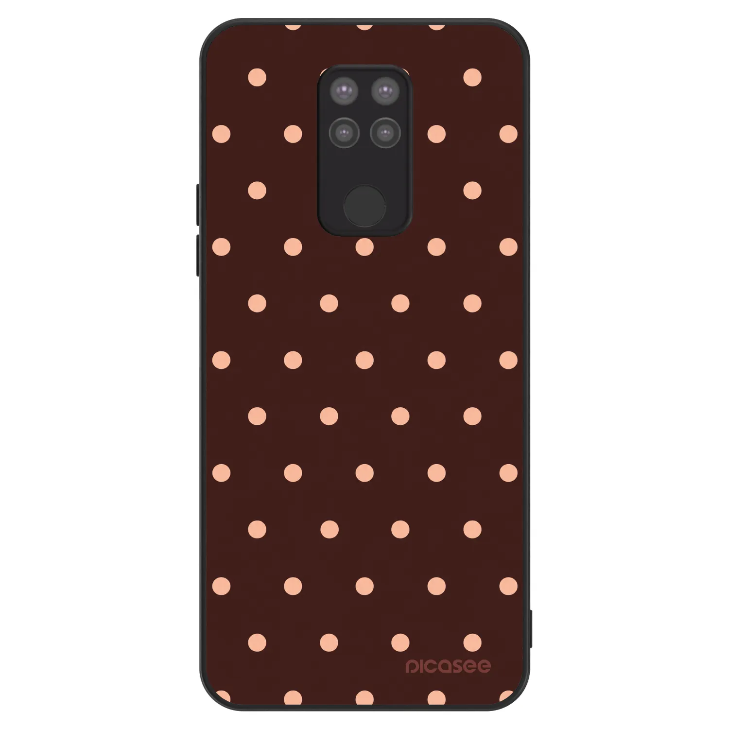 Picasee ULTIMATE CASE για Xiaomi Redmi Note 9 - Peach Dots & Chocolate