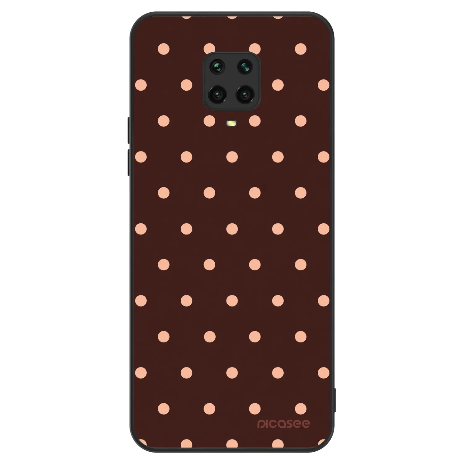 Picasee ULTIMATE CASE για Xiaomi Redmi Note 9 Pro - Peach Dots & Chocolate