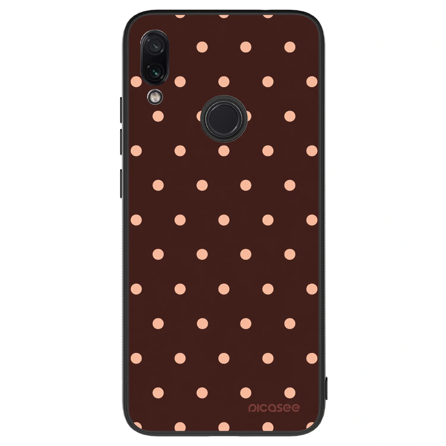 Picasee ULTIMATE CASE για Xiaomi Redmi Note 7 - Peach Dots & Chocolate