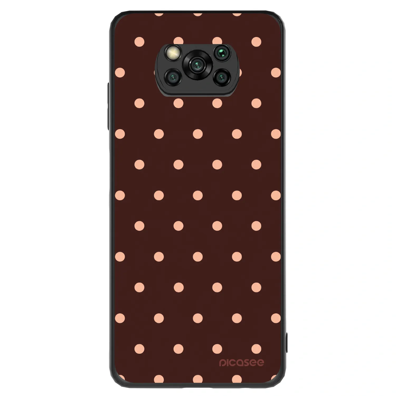 Picasee ULTIMATE CASE για Xiaomi Poco X3 - Peach Dots & Chocolate