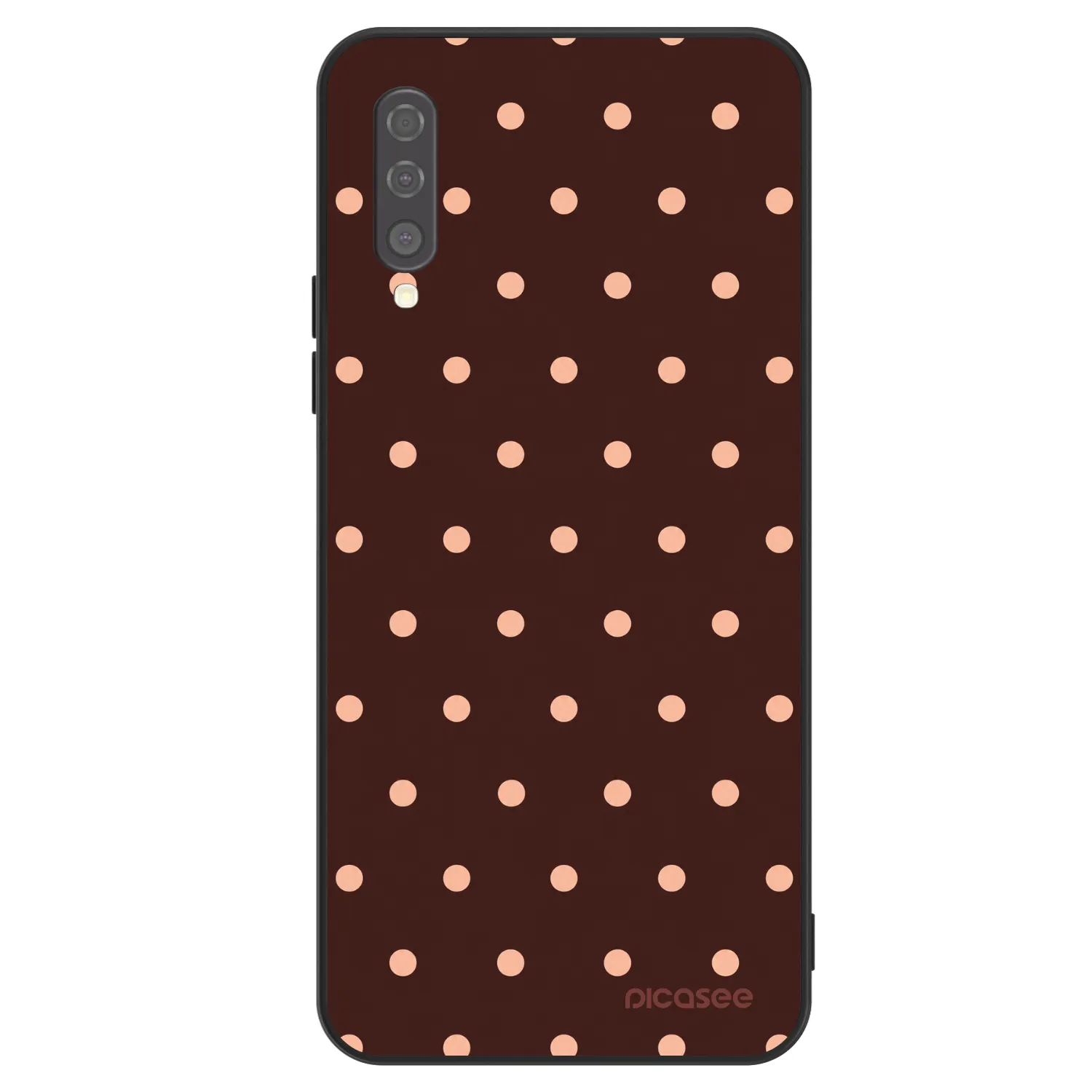 Picasee ULTIMATE CASE για Samsung Galaxy A50 A505F - Peach Dots & Chocolate