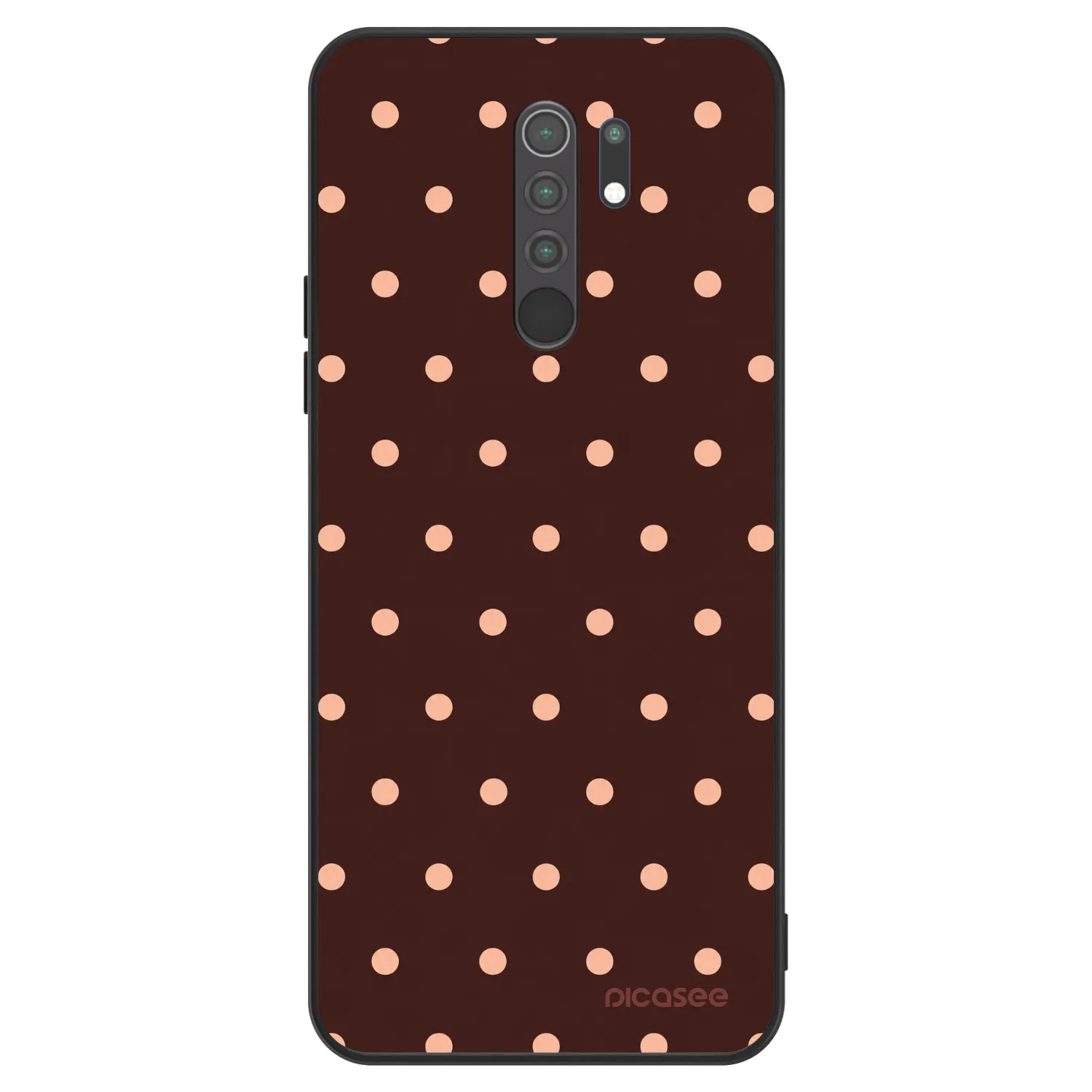 Picasee ULTIMATE CASE για Xiaomi Redmi 9 - Peach Dots & Chocolate