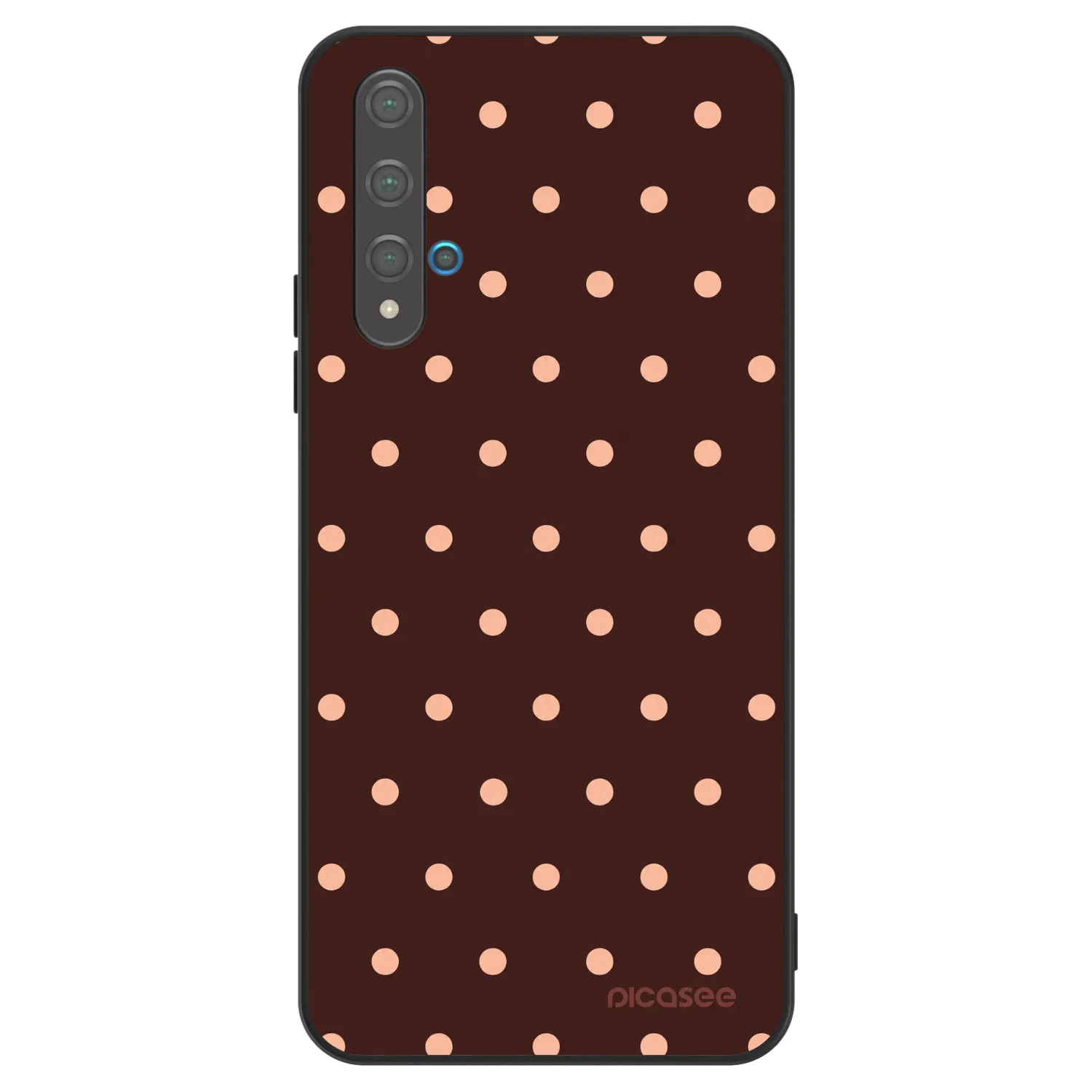 Picasee ULTIMATE CASE για Huawei Nova 5T - Peach Dots & Chocolate