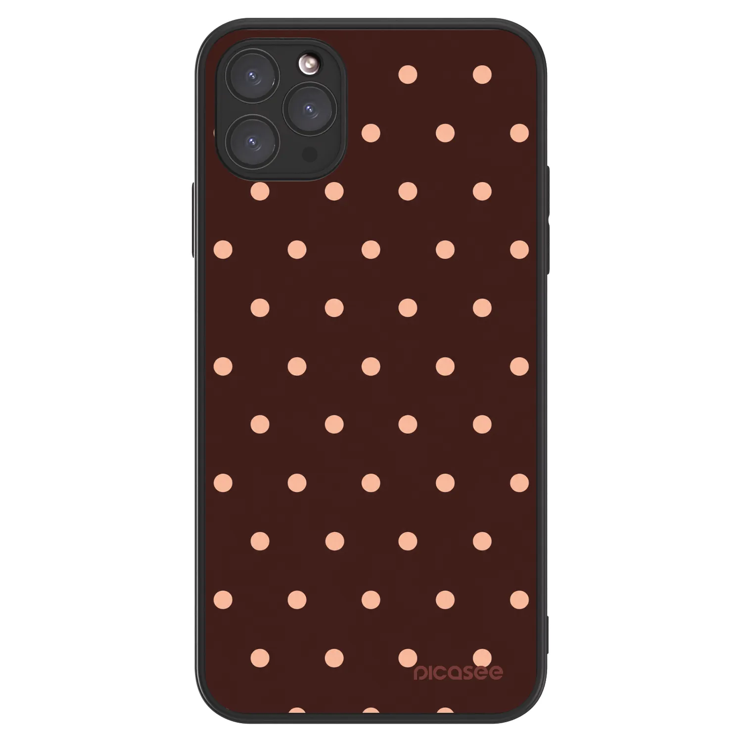 Picasee ULTIMATE CASE για Apple iPhone 11 Pro Max - Peach Dots & Chocolate