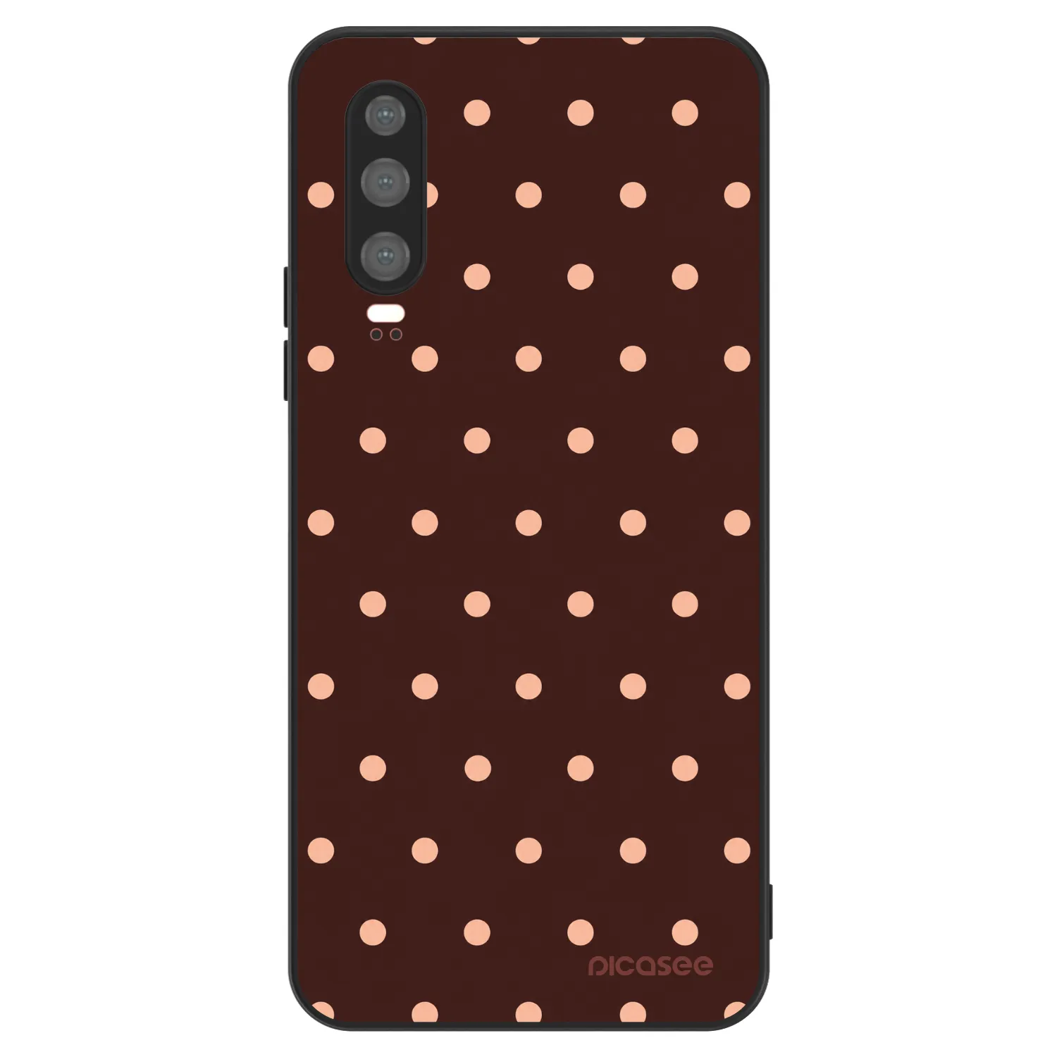 Picasee ULTIMATE CASE για Huawei P30 - Peach Dots & Chocolate