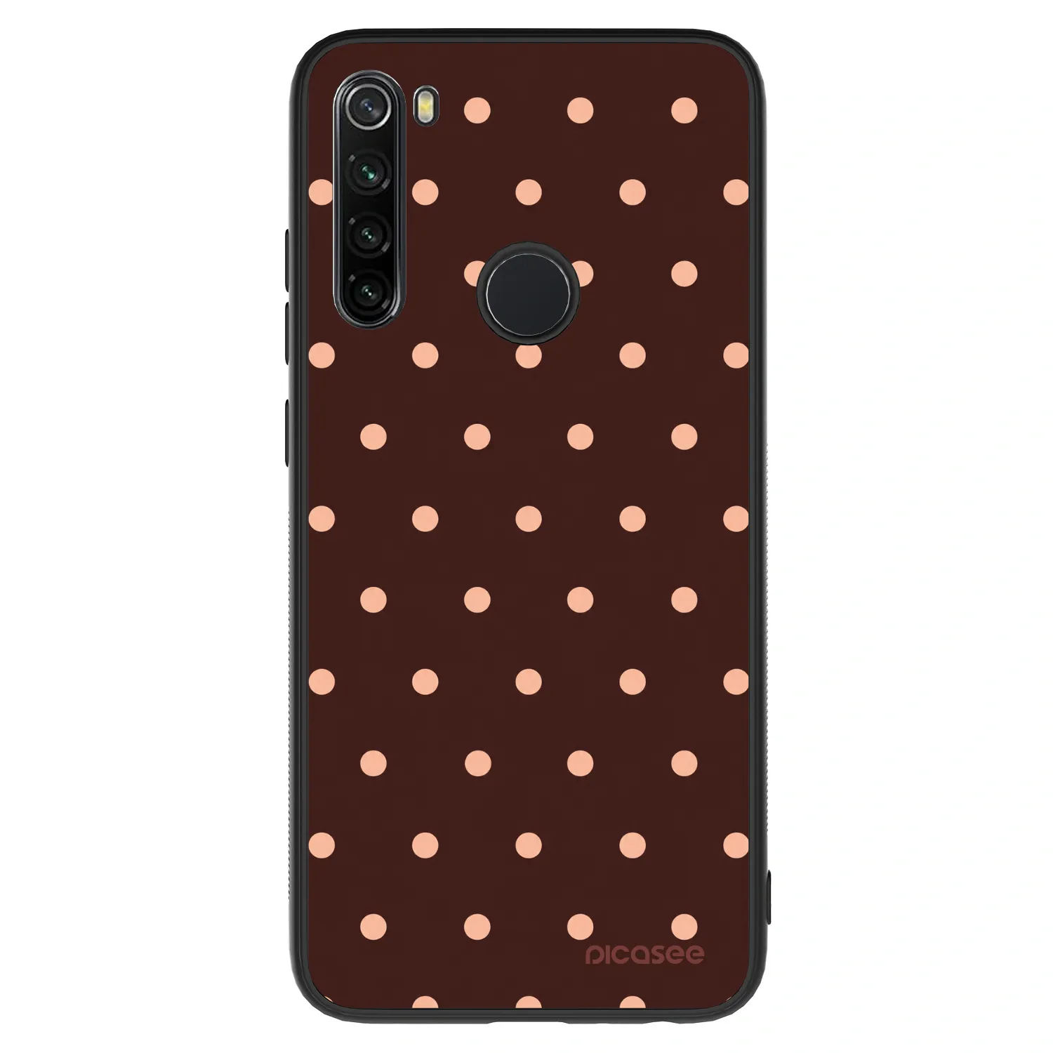 Picasee ULTIMATE CASE για Xiaomi Redmi Note 8 - Peach Dots & Chocolate
