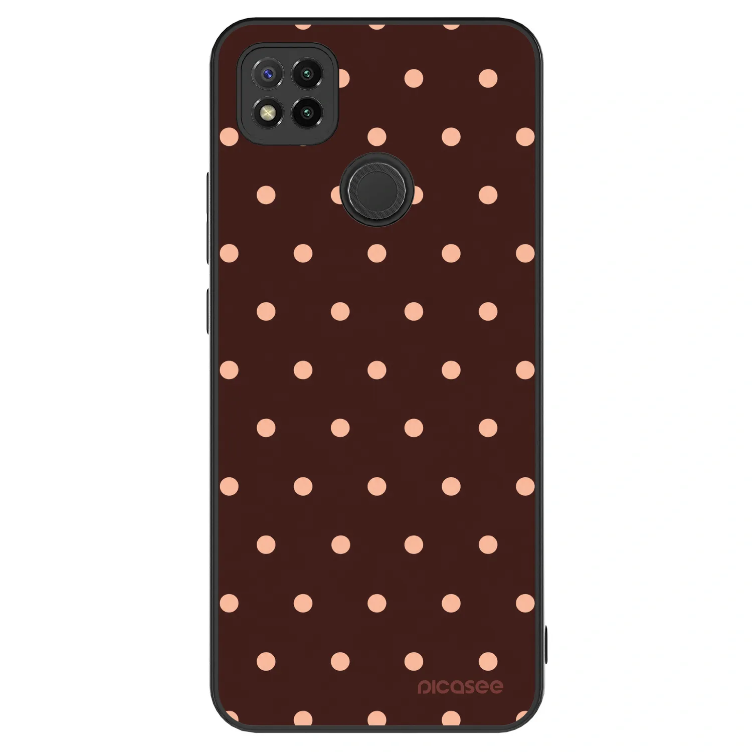 Picasee ULTIMATE CASE για Xiaomi Redmi 9C - Peach Dots & Chocolate