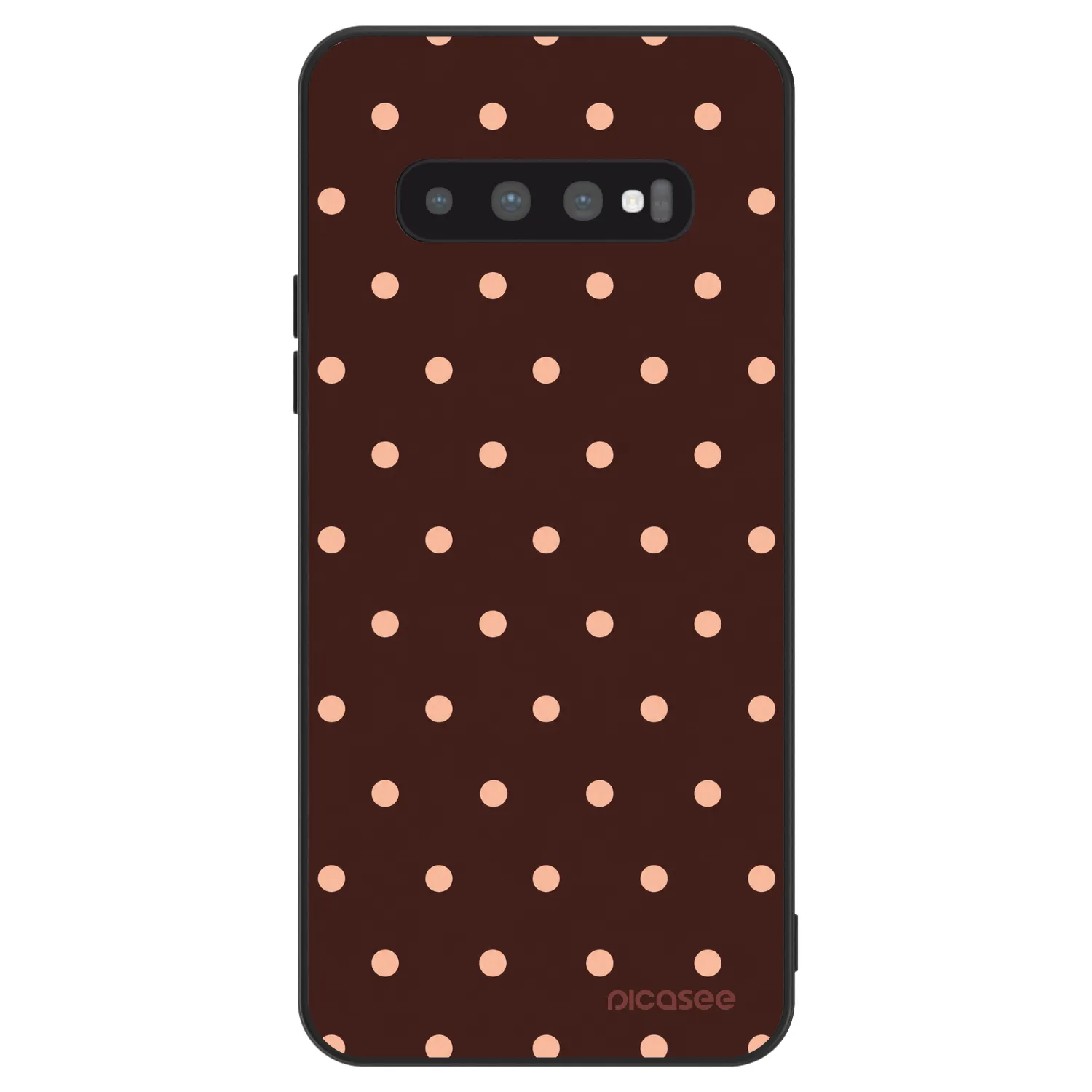 Picasee ULTIMATE CASE για Samsung Galaxy S10 G973 - Peach Dots & Chocolate