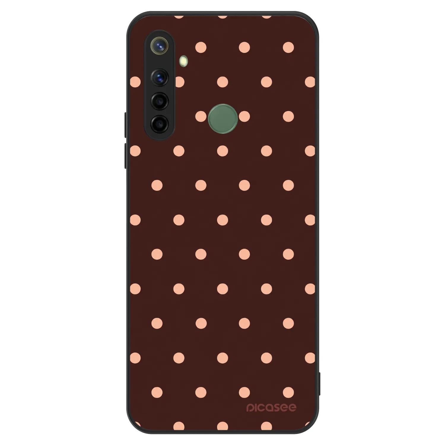 Picasee ULTIMATE CASE για Realme 6i - Peach Dots & Chocolate