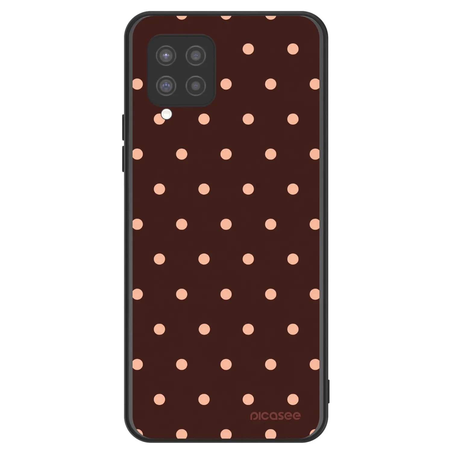 Picasee ULTIMATE CASE για Samsung Galaxy A42 A426B - Peach Dots & Chocolate