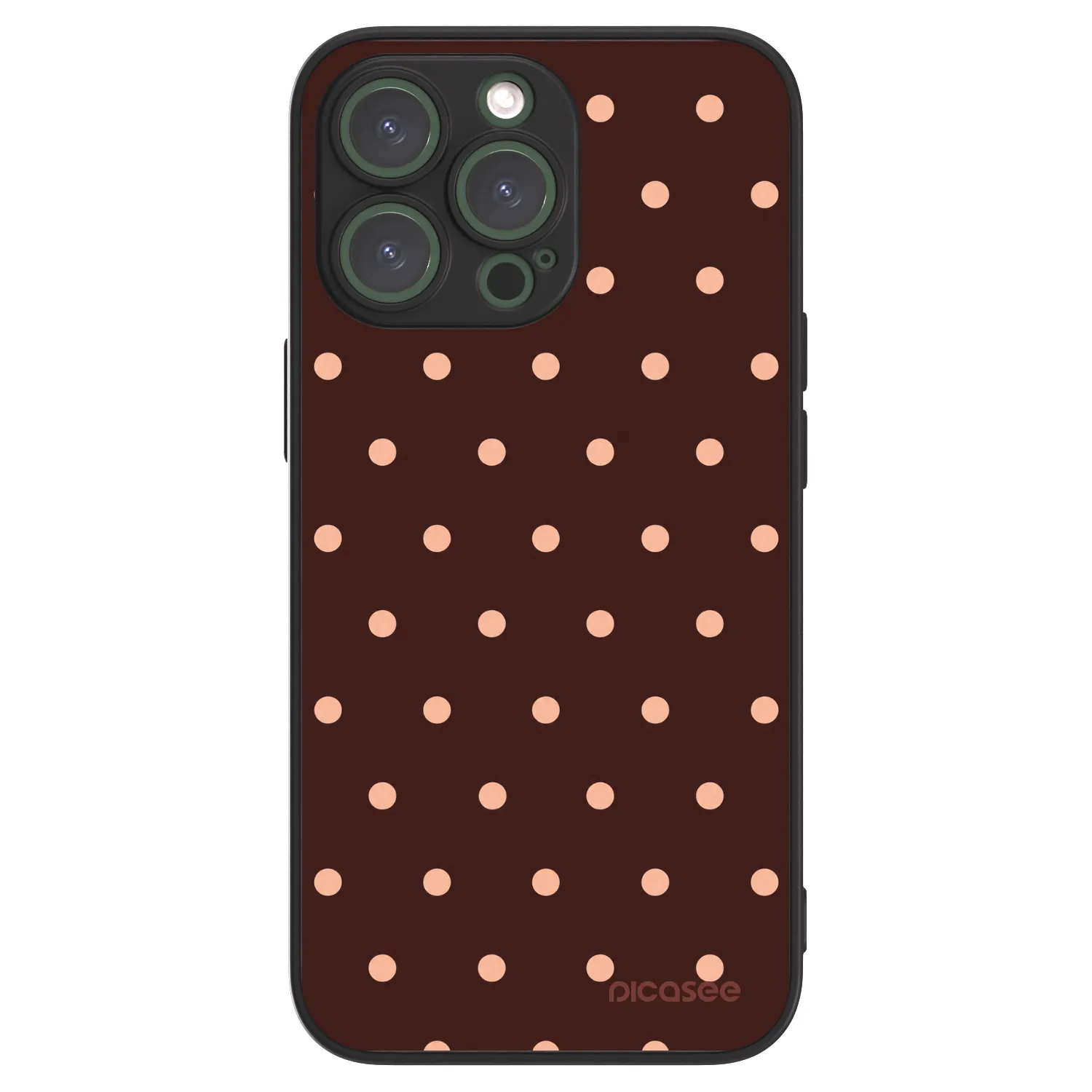 Picasee ULTIMATE CASE για Apple iPhone 13 Pro - Peach Dots & Chocolate