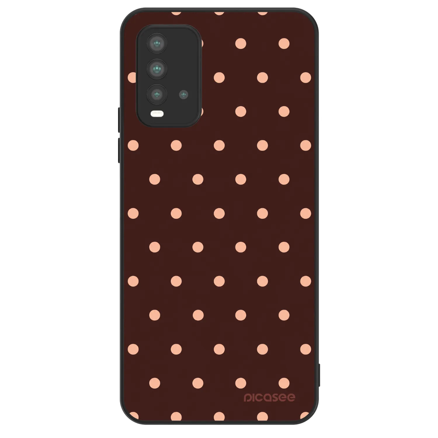 Picasee ULTIMATE CASE για Xiaomi Redmi 9T - Peach Dots & Chocolate