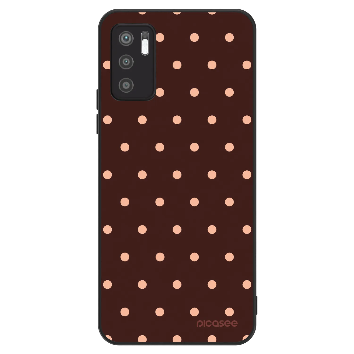 Picasee ULTIMATE CASE για Xiaomi Redmi Note 10 5G - Peach Dots & Chocolate