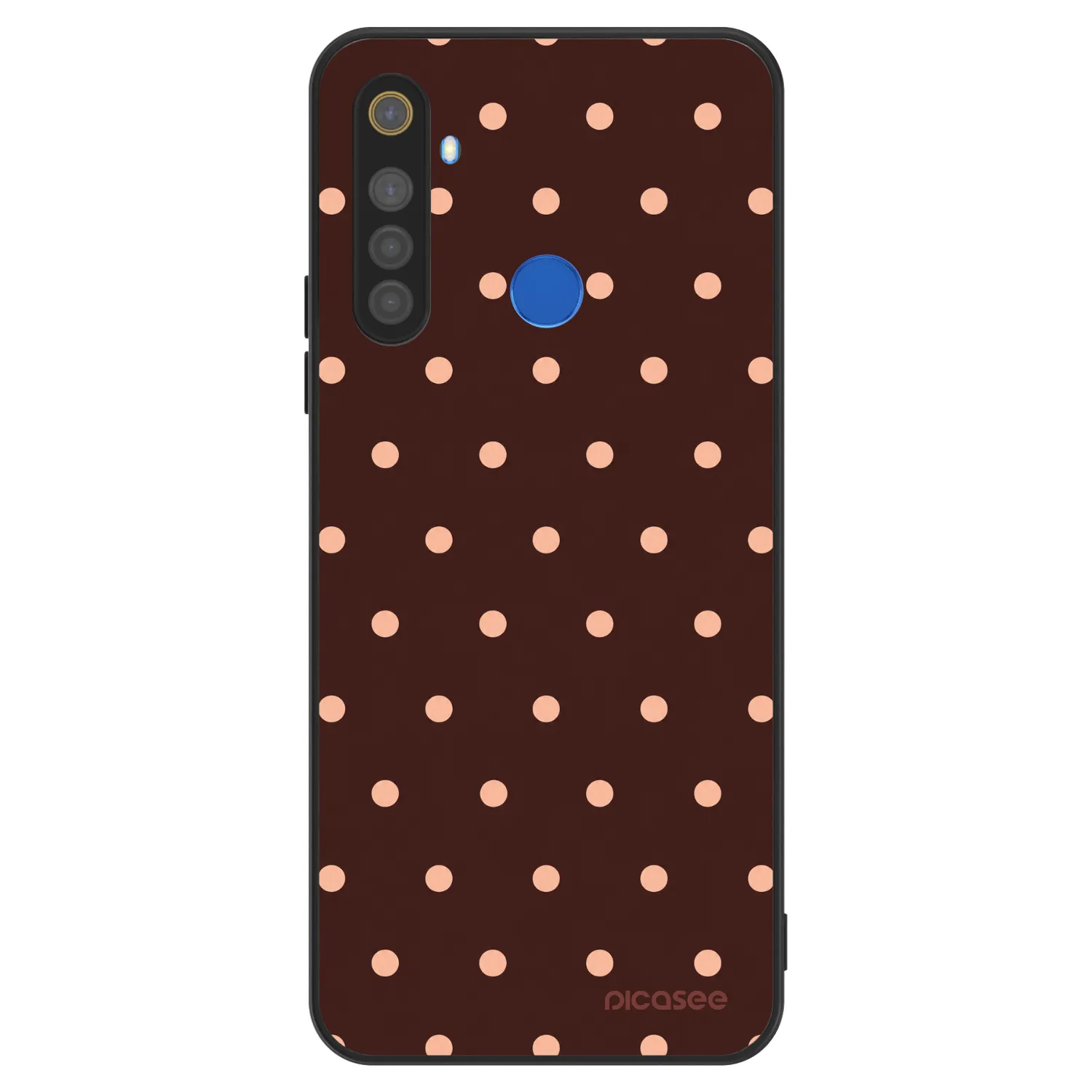 Picasee ULTIMATE CASE για Realme 5 - Peach Dots & Chocolate