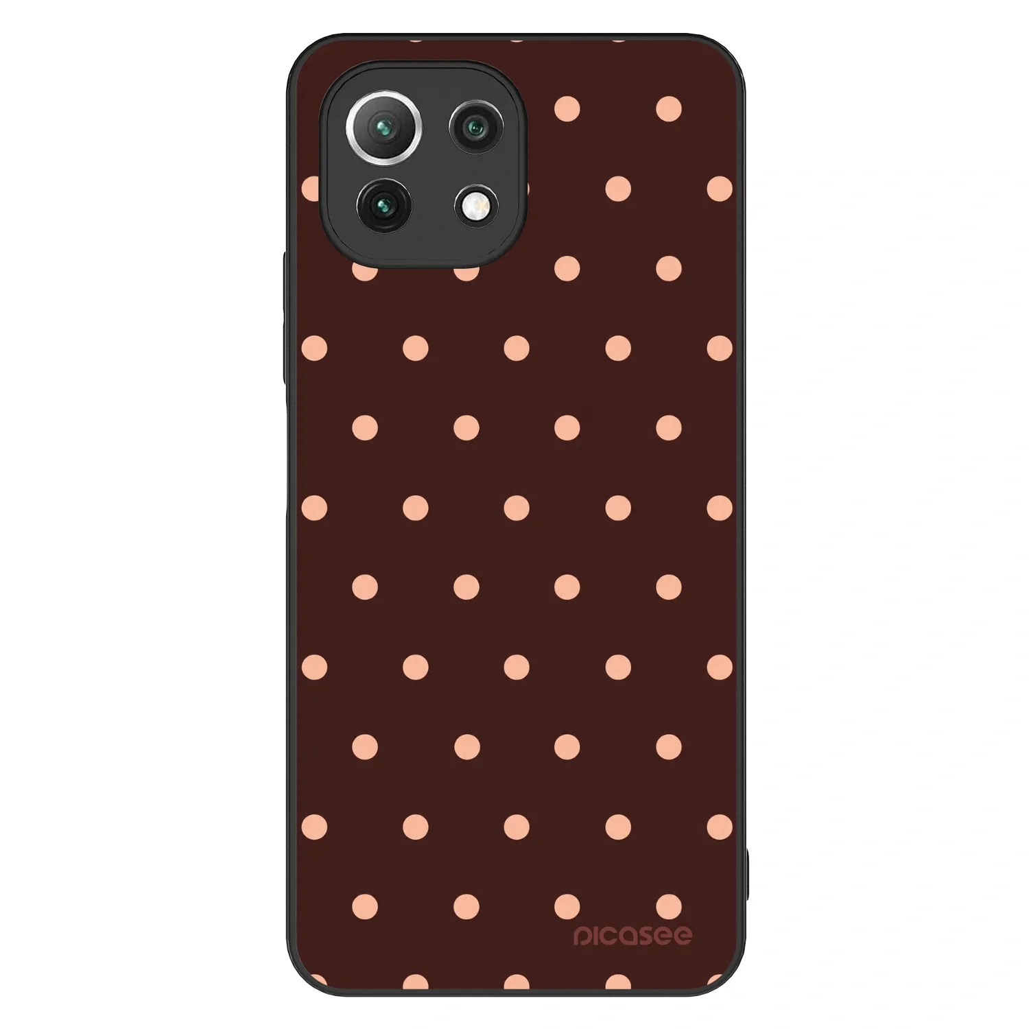 Picasee ULTIMATE CASE για Xiaomi Mi 11 Lite - Peach Dots & Chocolate
