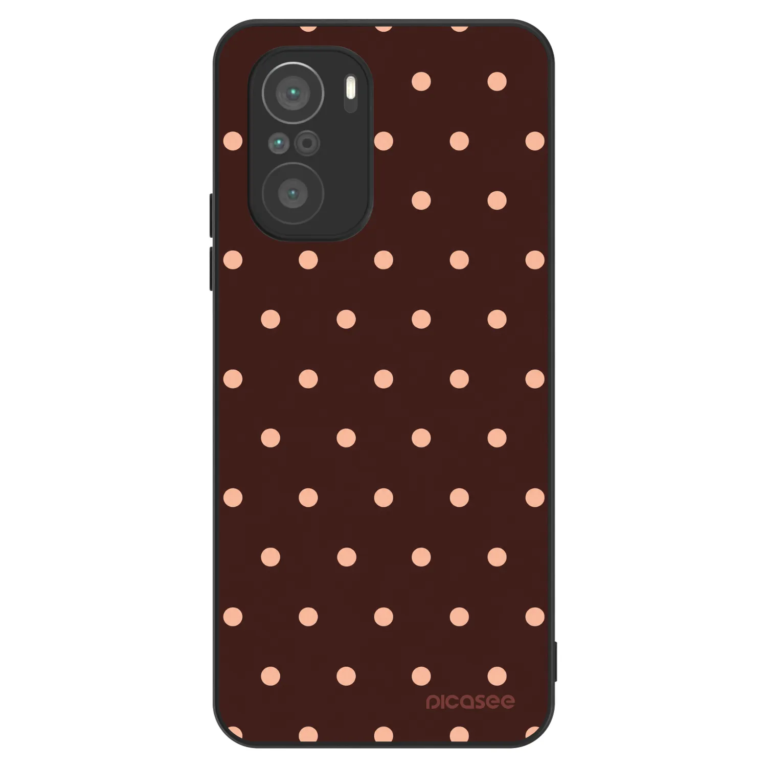 Picasee ULTIMATE CASE για Xiaomi Poco F3 - Peach Dots & Chocolate