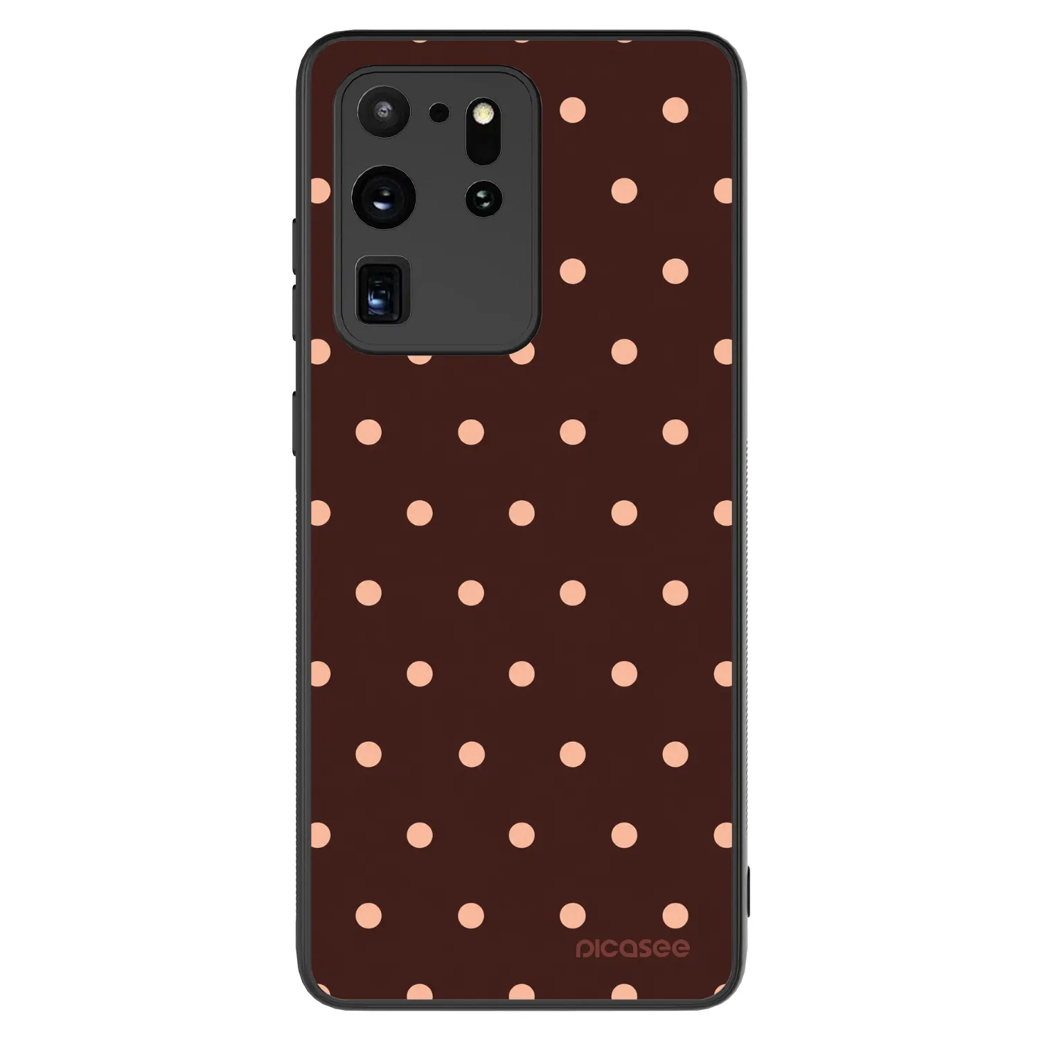 Picasee ULTIMATE CASE για Samsung Galaxy S20 Ultra 5G G988F - Peach Dots & Chocolate